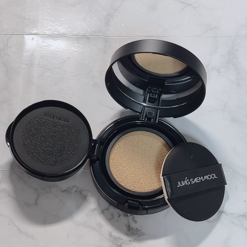 ジョンセンムル スキンヌーダーロングウェアクッション/JUNG SAEM MOOL/クッションファンデーションを使ったクチコミ（2枚目）