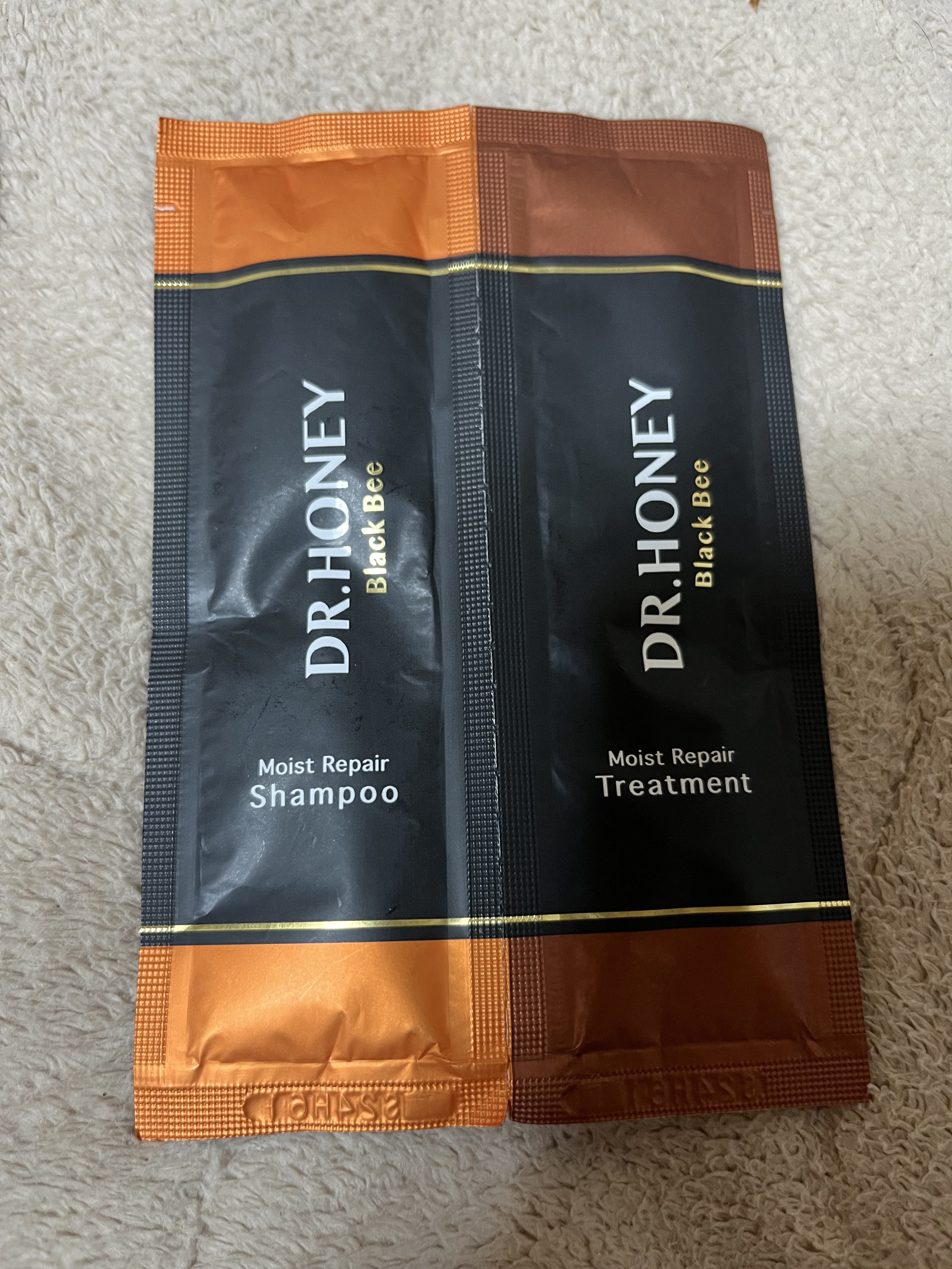 DRハニー ブラックビー モイスト リペア シャンプー/ヘアトリートメント 2連お試し 10mL+10g