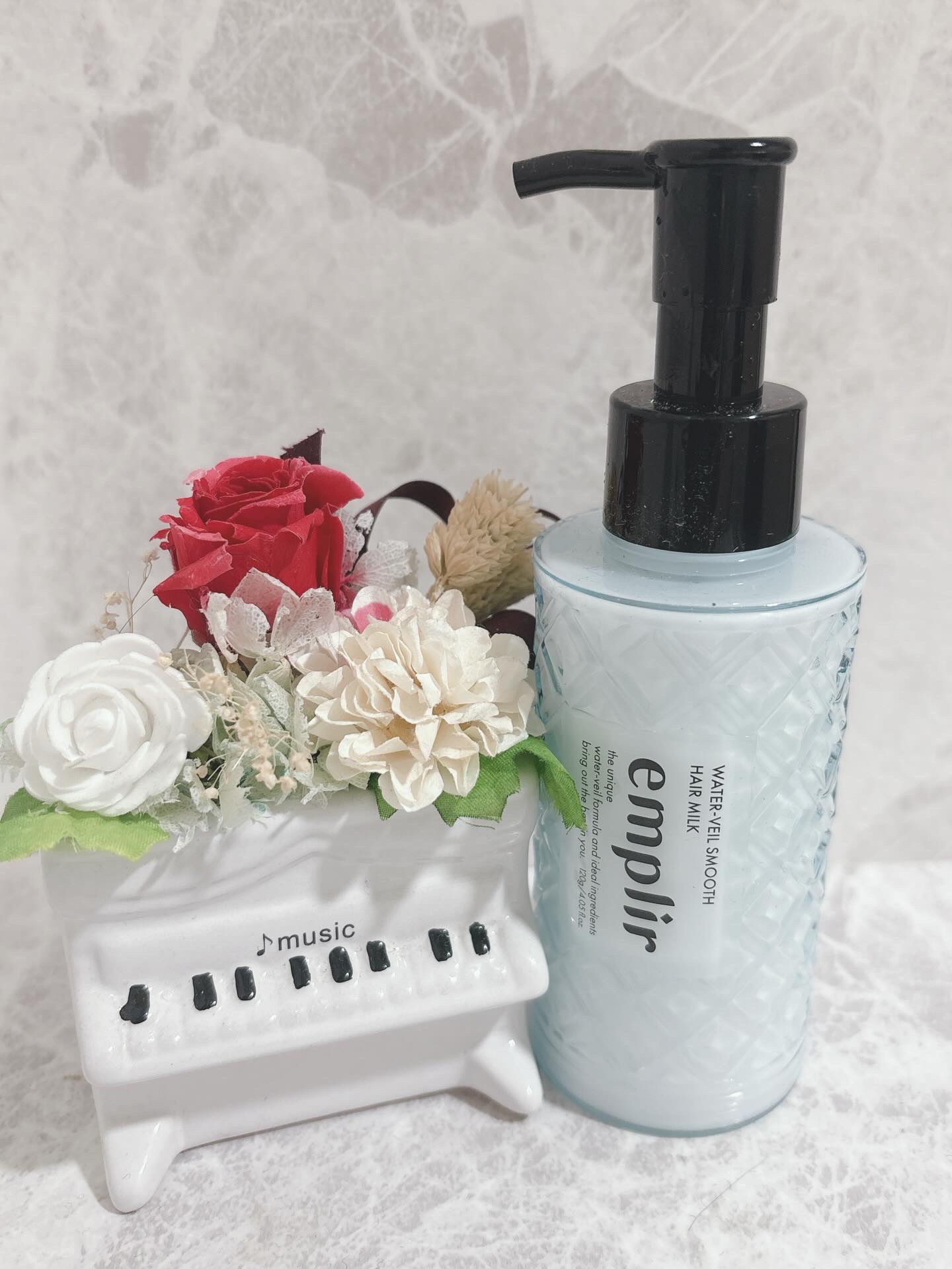 ウォーターベール スムース ヘアミルク/emplir/ヘアミルクを使ったクチコミ（1枚目）