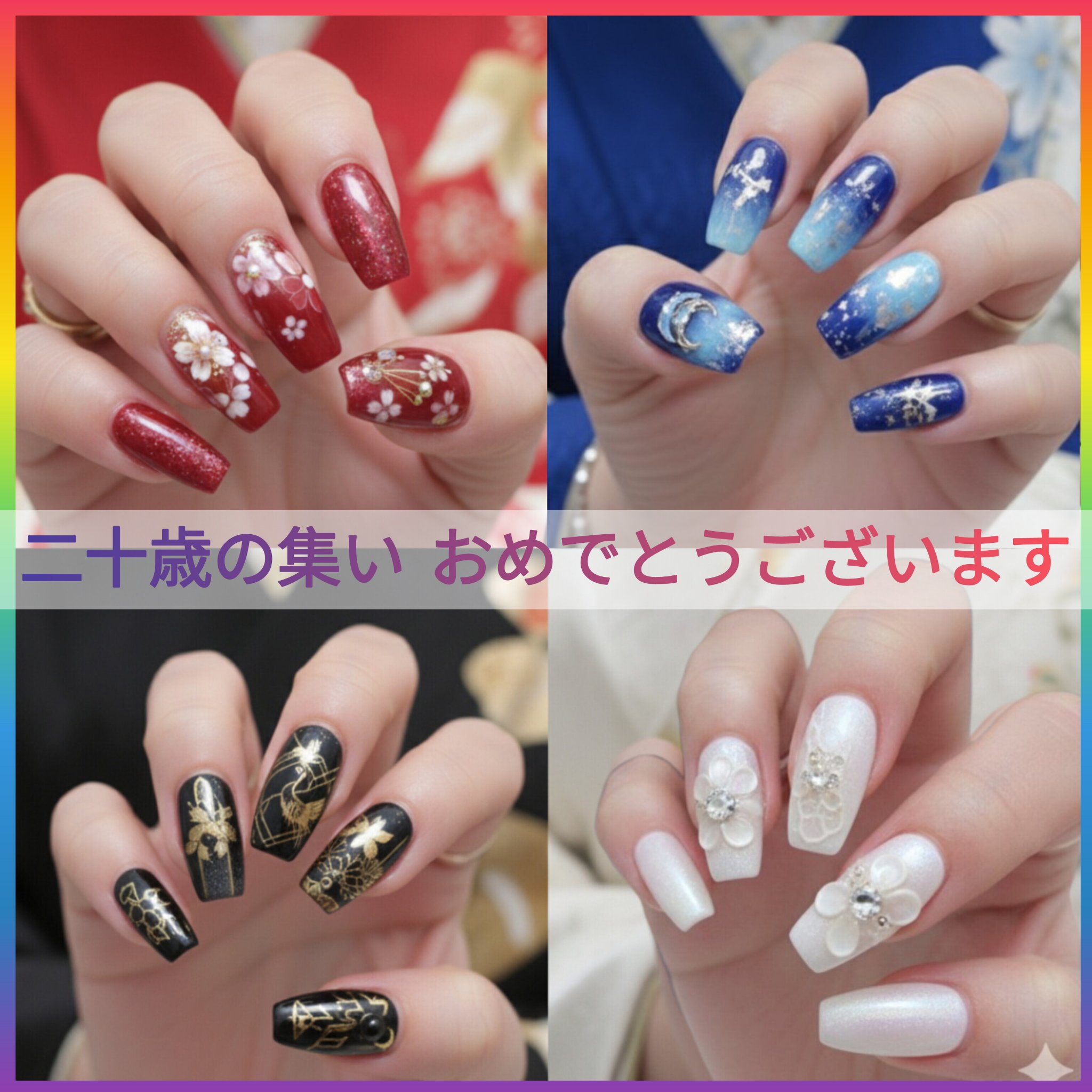 #二十歳の集い #はたち #20歳
#成人式 #振袖 #振袖ネイル #ネイル
#ネイルデザイン #洒落感ヌーディーネイル