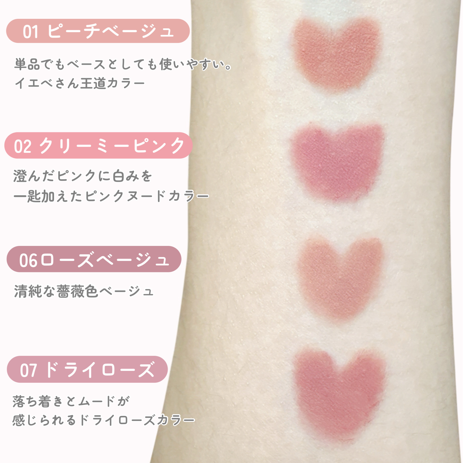 ドットオンムードリップペンシル  01 ピーチベージュ/Heart Percent/リップライナーを使ったクチコミ（3枚目）