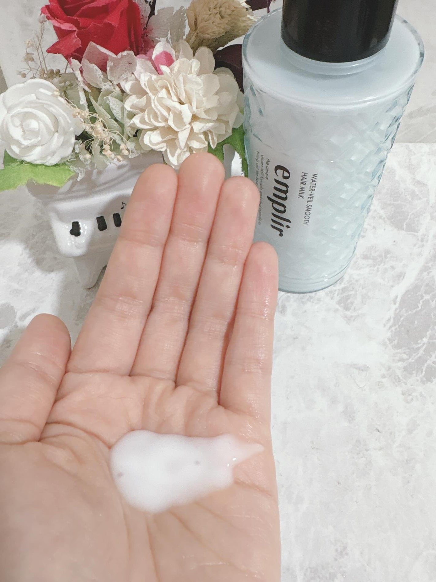 ウォーターベール スムース ヘアミルク/emplir/ヘアミルクを使ったクチコミ(3枚目)