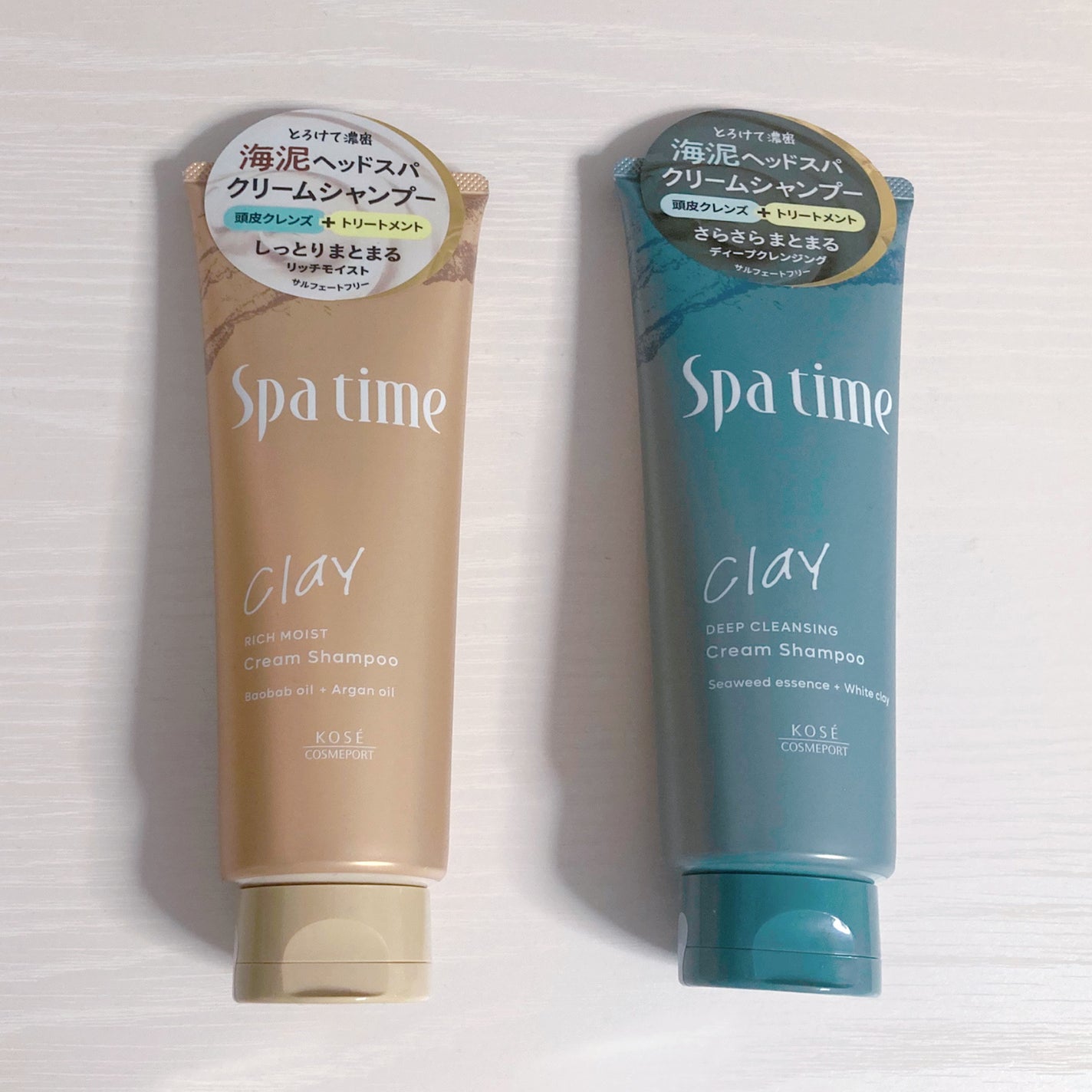 スパタイム クリームシャンプー (リッチモイスト)/Spa time/市販シャンプーを使ったクチコミ(1枚目)