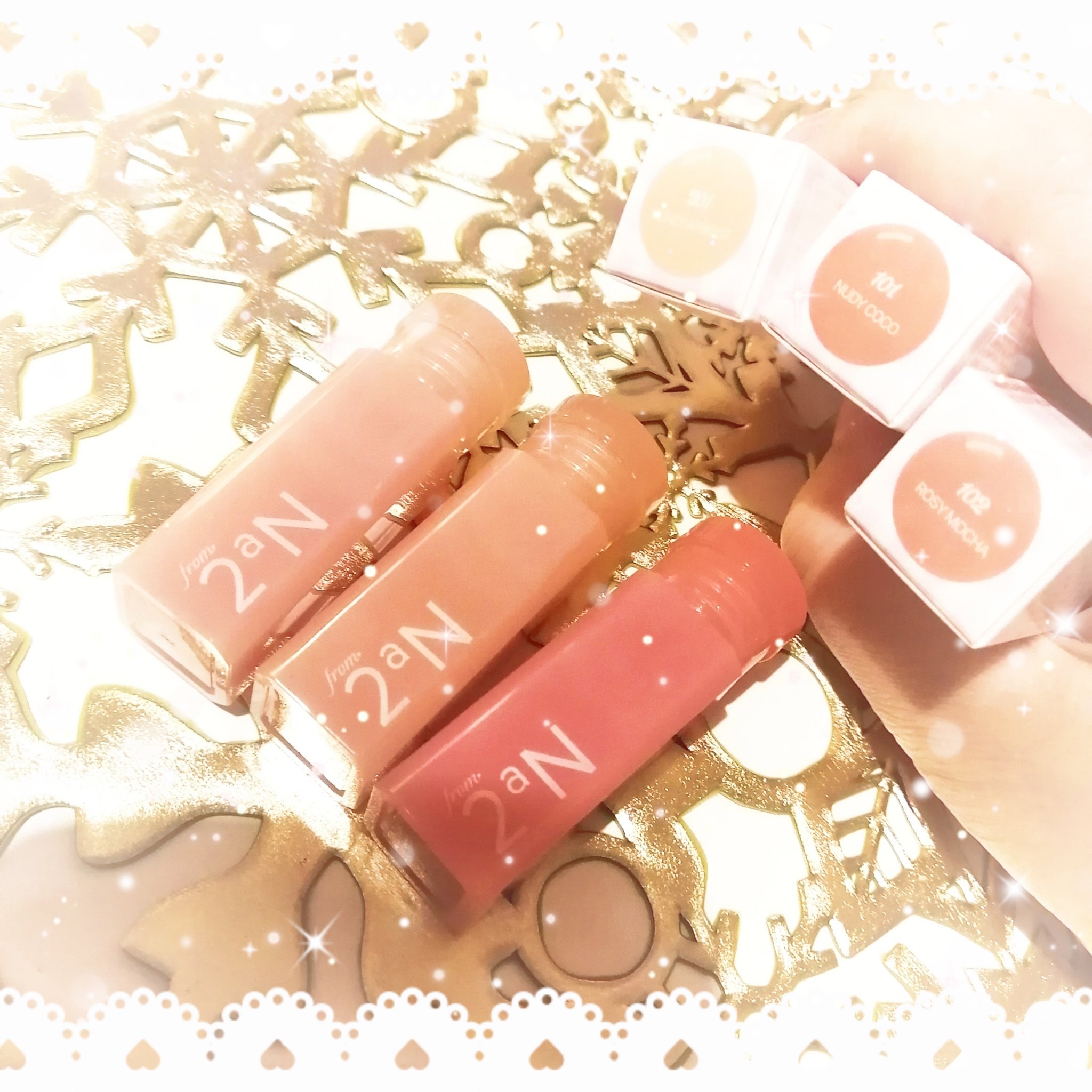 ミニグレイズバウンシングティント/2aN/リップティントを使ったクチコミ（2枚目）