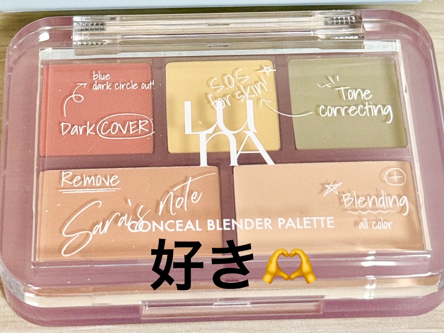コンシールブレンダーパレット/LUNA/パレットコンシーラーを使ったクチコミ(1枚目)