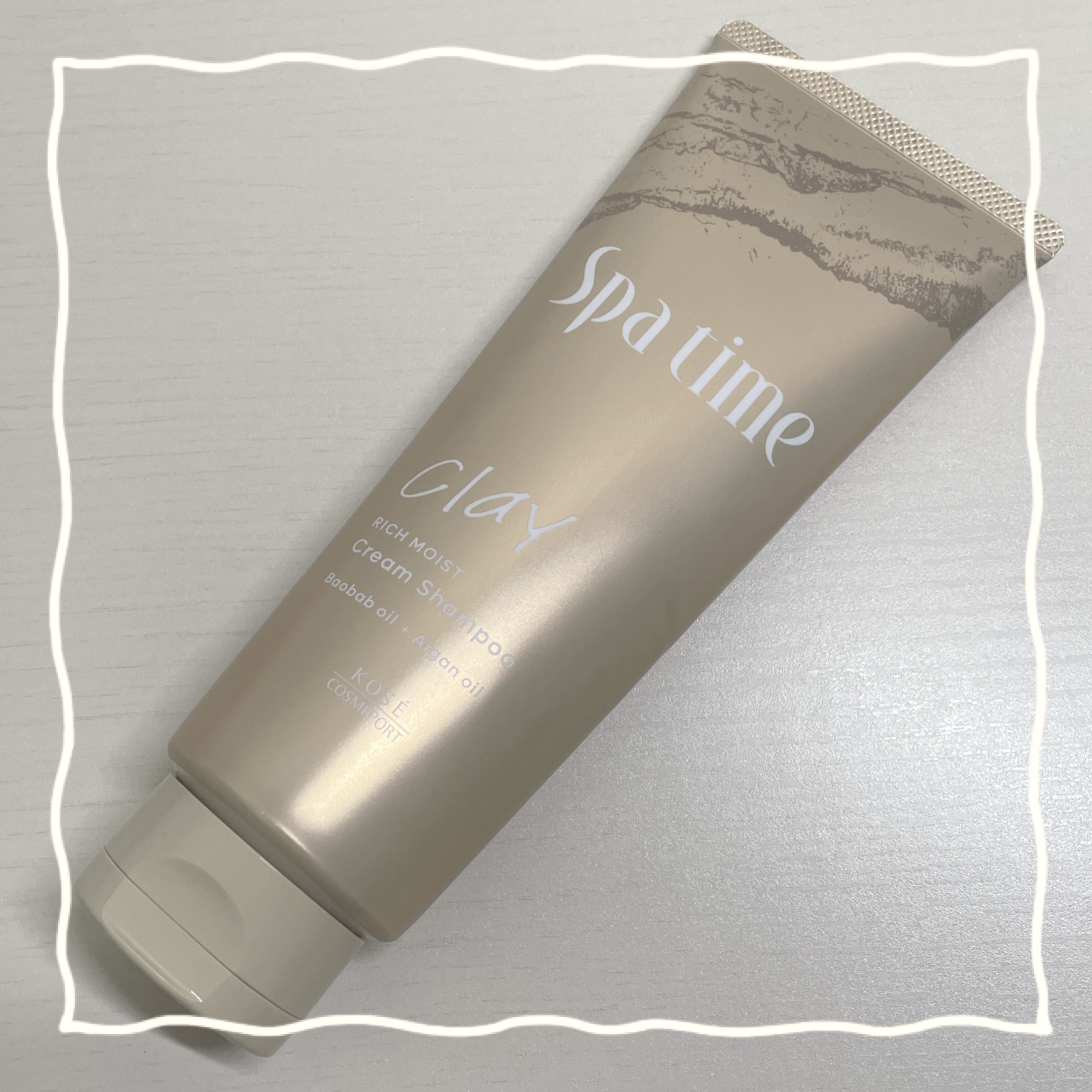 スパタイム クリームシャンプー （リッチモイスト）/Spa time/市販シャンプーを使ったクチコミ（1枚目）