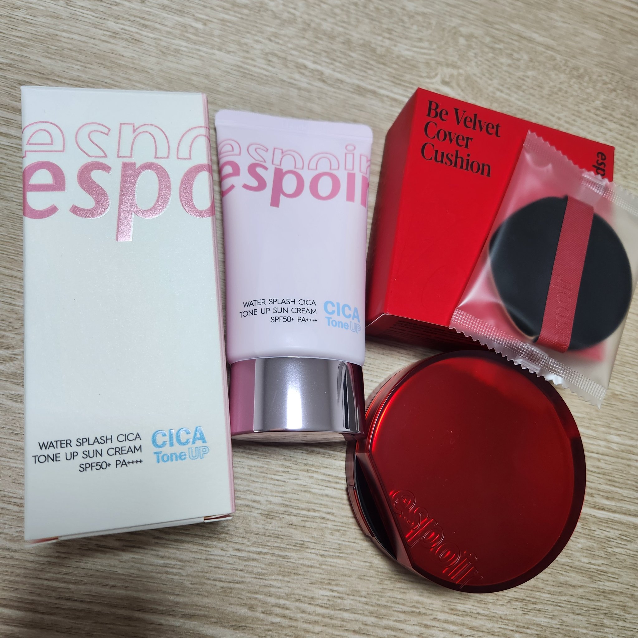 ウォータースプラッシュシカトーンアップクリーム/espoir/化粧下地を使ったクチコミ（1枚目）