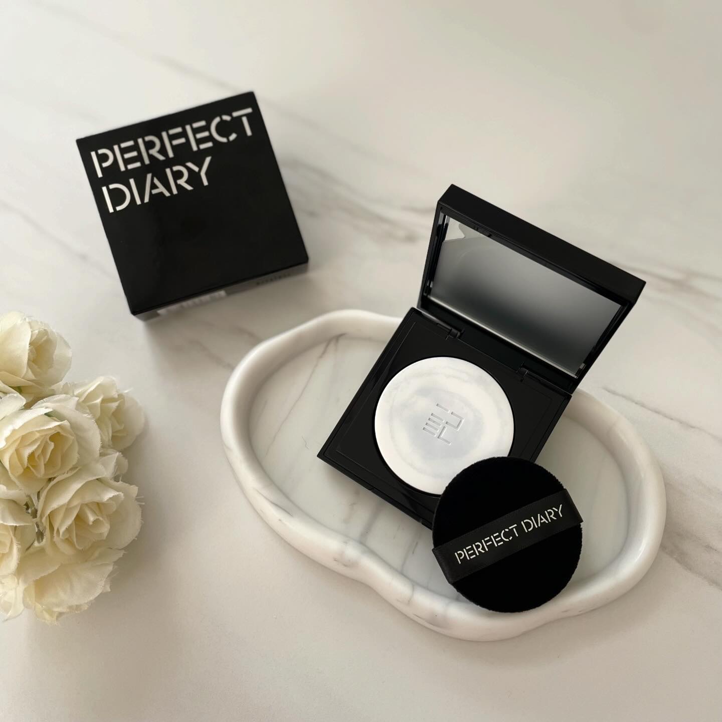 トランスルーシェント ブルーリング セッティング パウダー/PERFECT DIARY/プレストパウダーを使ったクチコミ（1枚目）