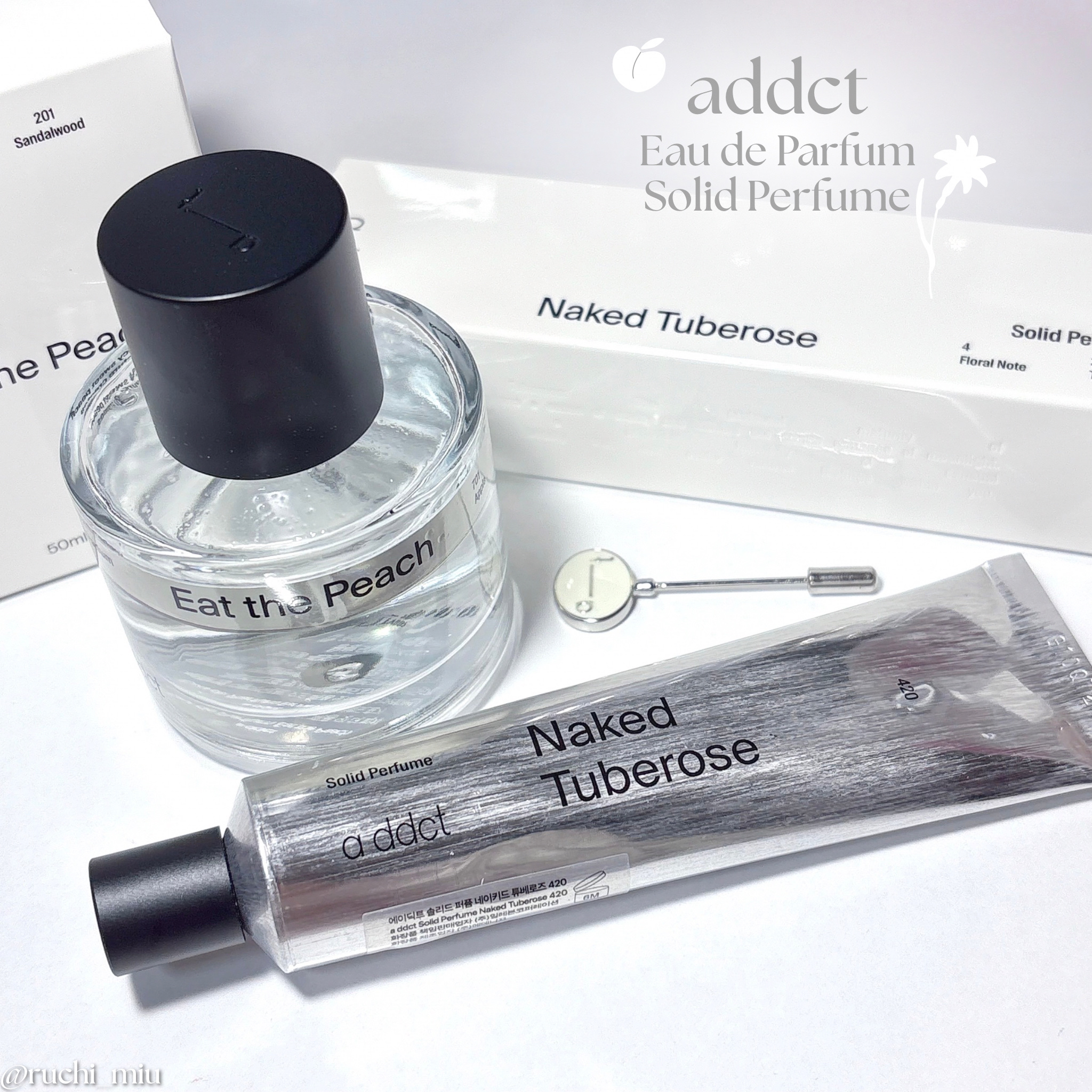 ソリッドパフューム チュベローズ 420/Addct/練り香水を使ったクチコミ（1枚目）