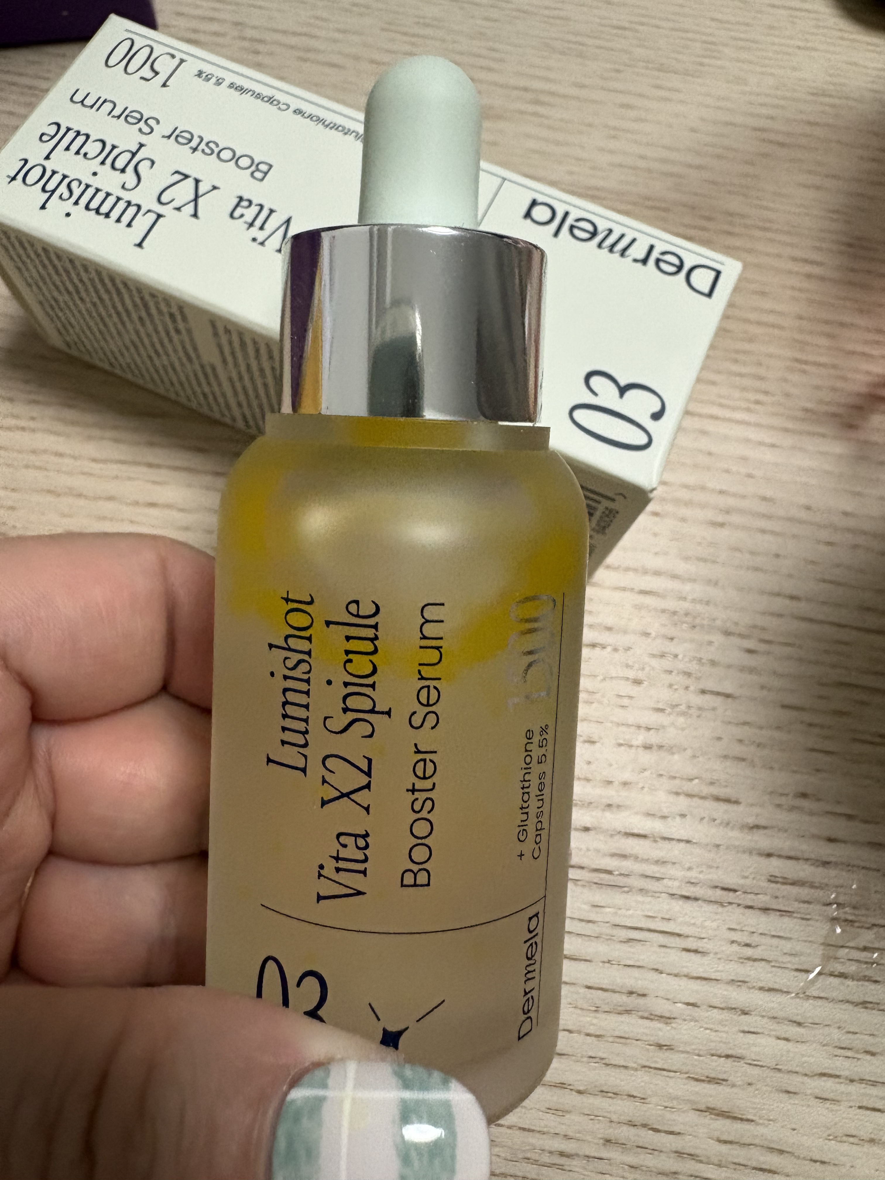 ダーメラ ルミショット・Wビタセラム/Dermela/美容液を使ったクチコミ（1枚目）