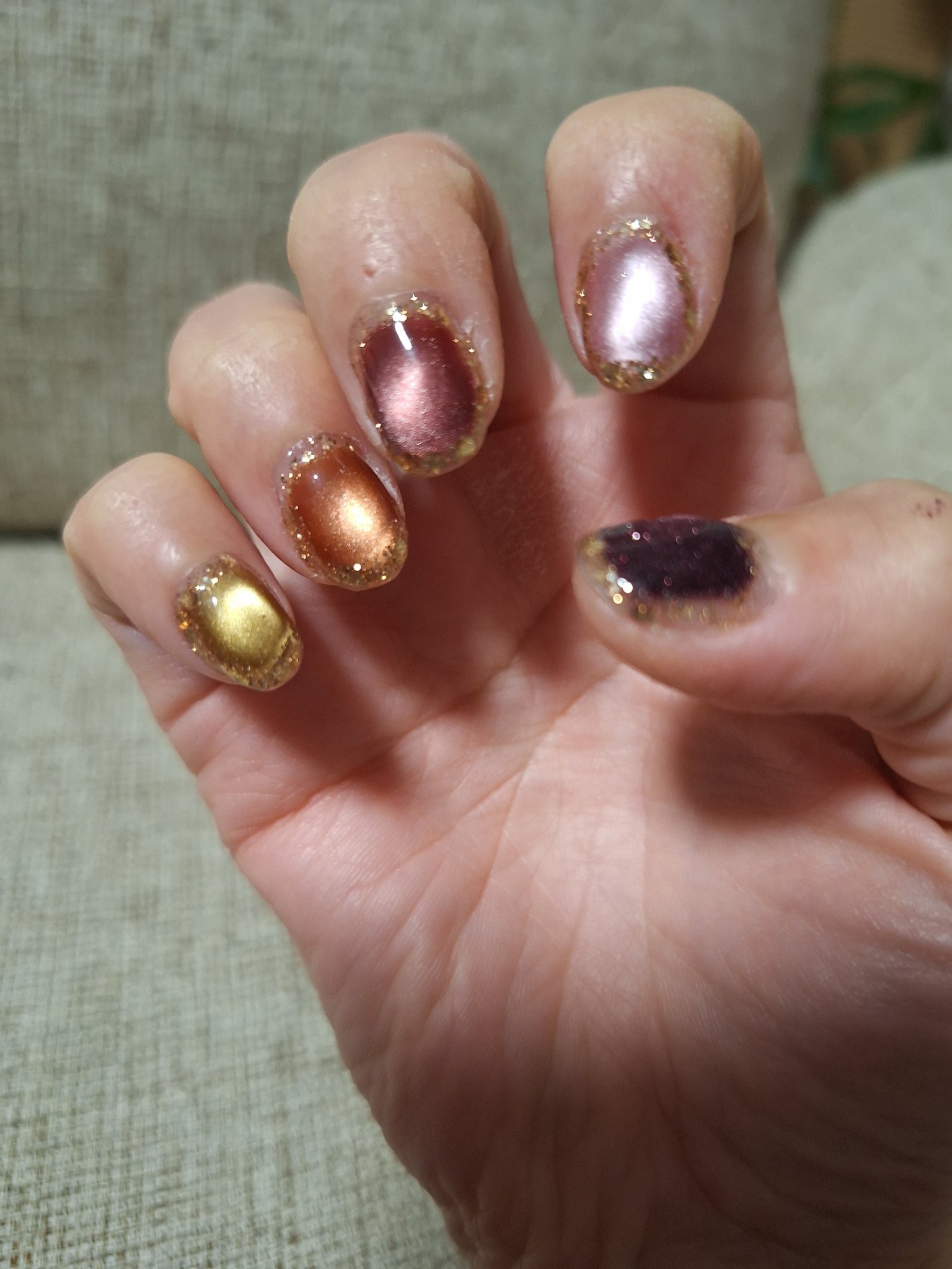 #宝石ネイル,#セルフネイル,#連休ネイルのネイルデザイン