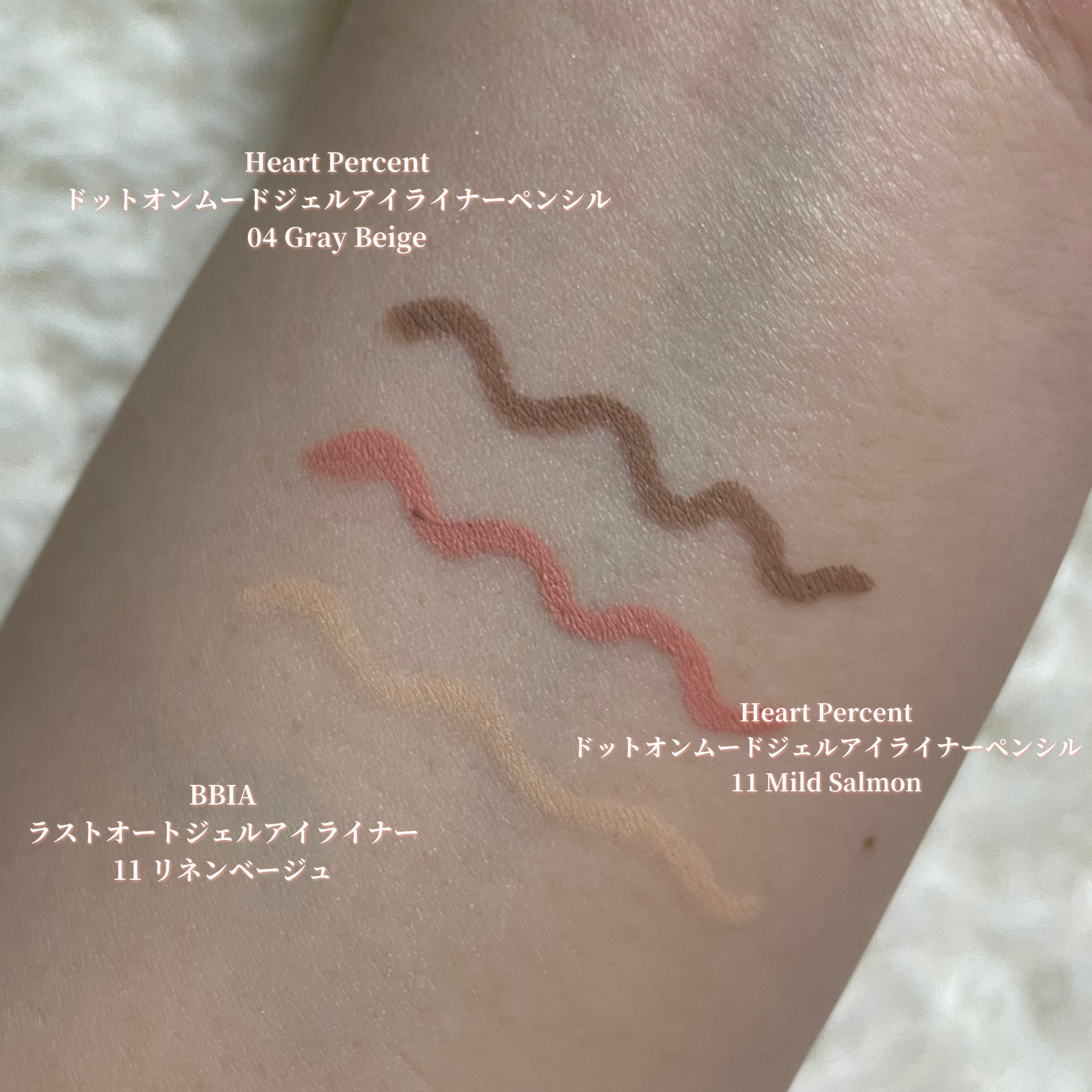 ドットオンムードジェルアイライナーペンシル/Heart Percent/ジェルアイライナーを使ったクチコミ（2枚目）
