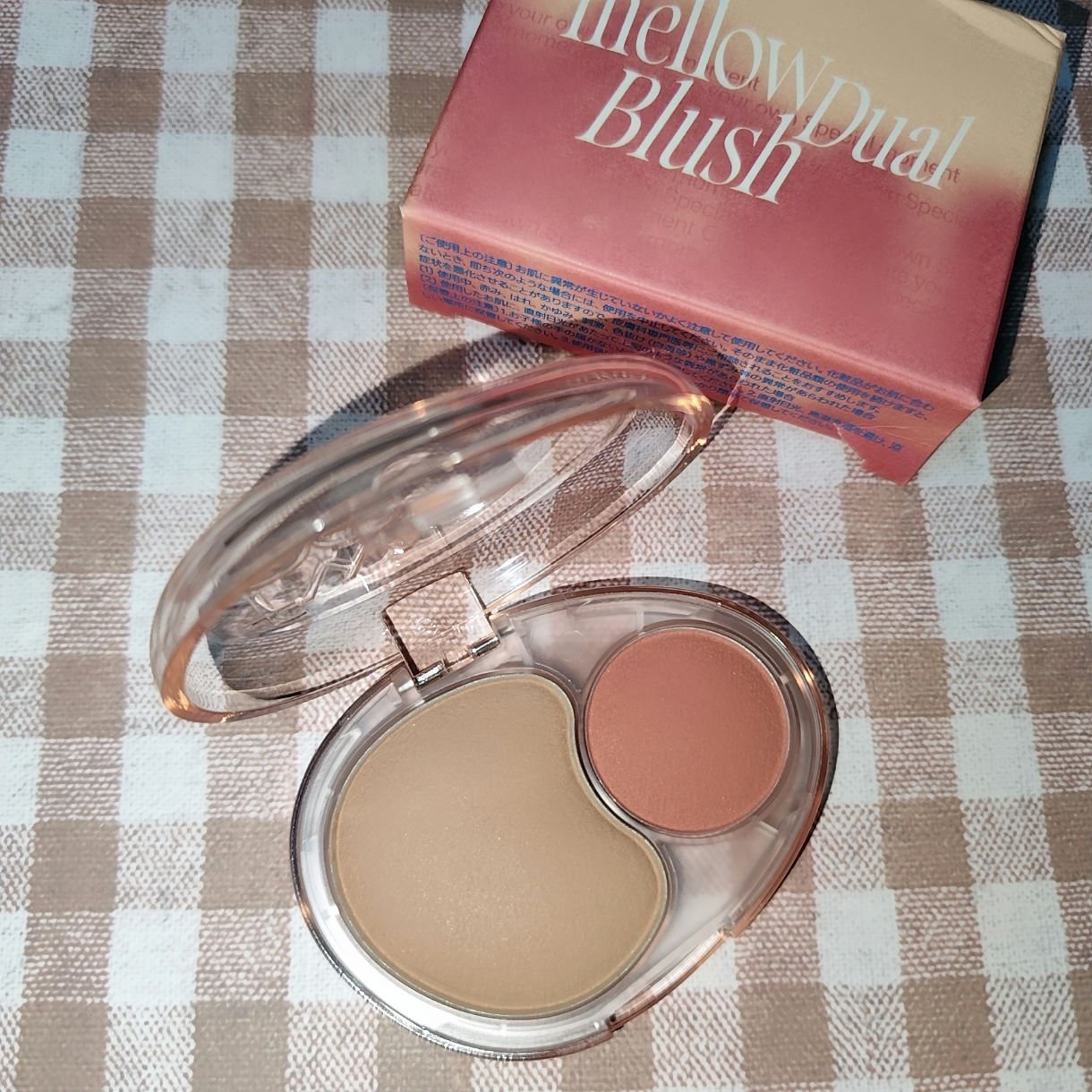 デュアルチークメロウ/fwee/ジェル・クリームチークを使ったクチコミ（1枚目）