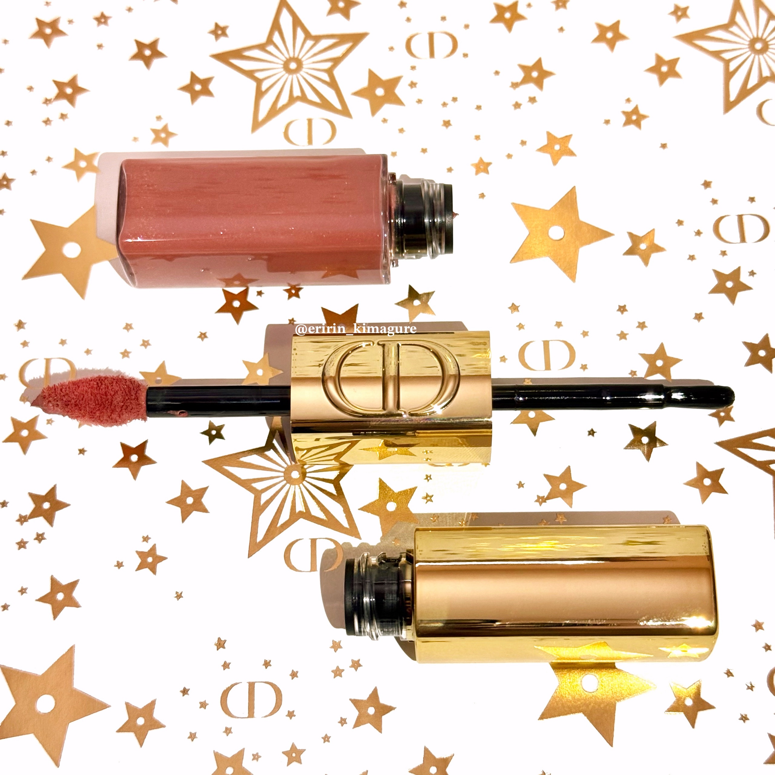 ルージュ ディオール シークイン リキッド デュオ（ホリデーコレクション 2025 限定品）/Dior/口紅・グロス・リップライナー・リップケアを使ったクチコミ（3枚目）