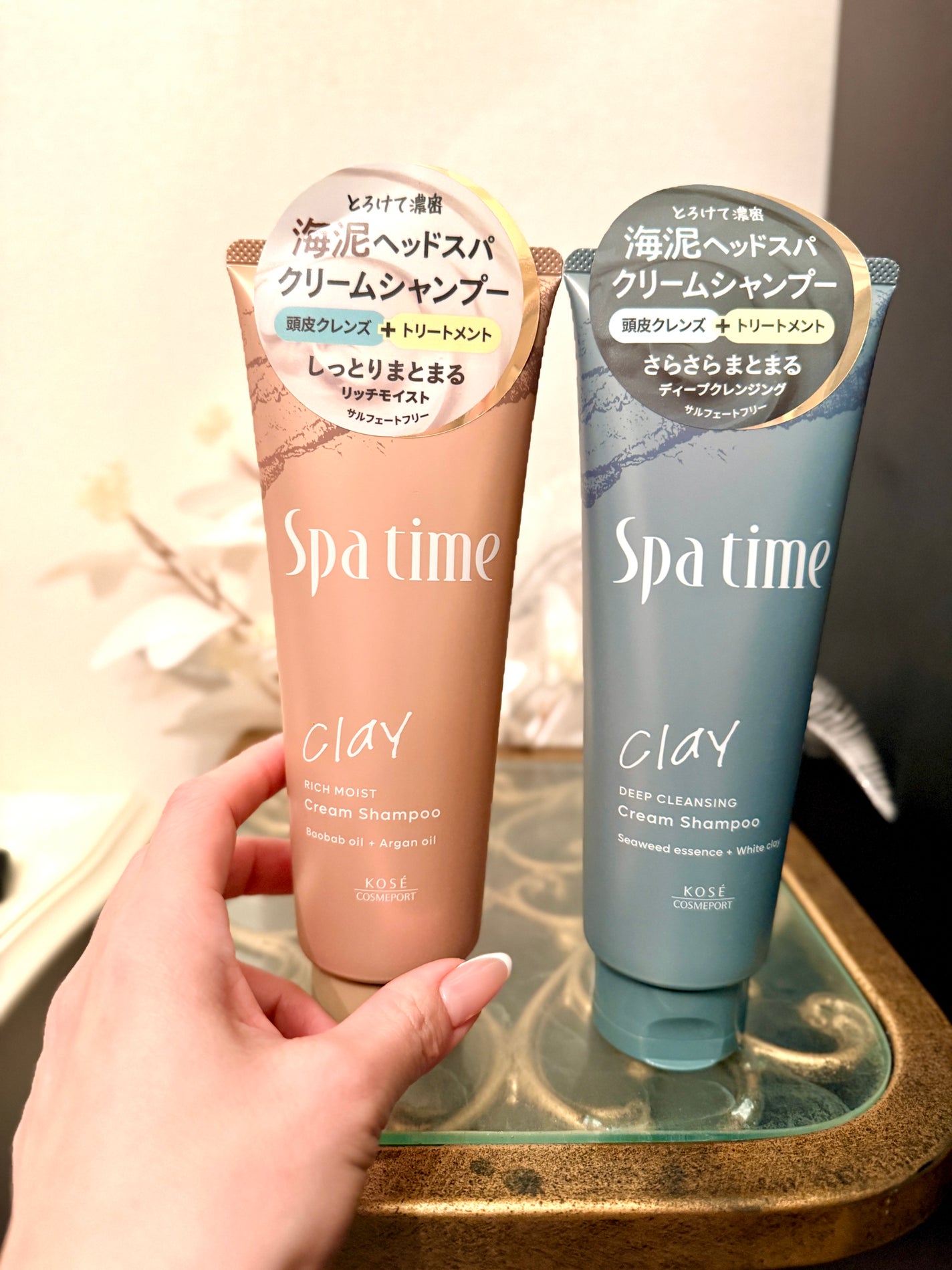 スパタイム クリームシャンプー (リッチモイスト)/Spa time/市販シャンプーを使ったクチコミ(3枚目)