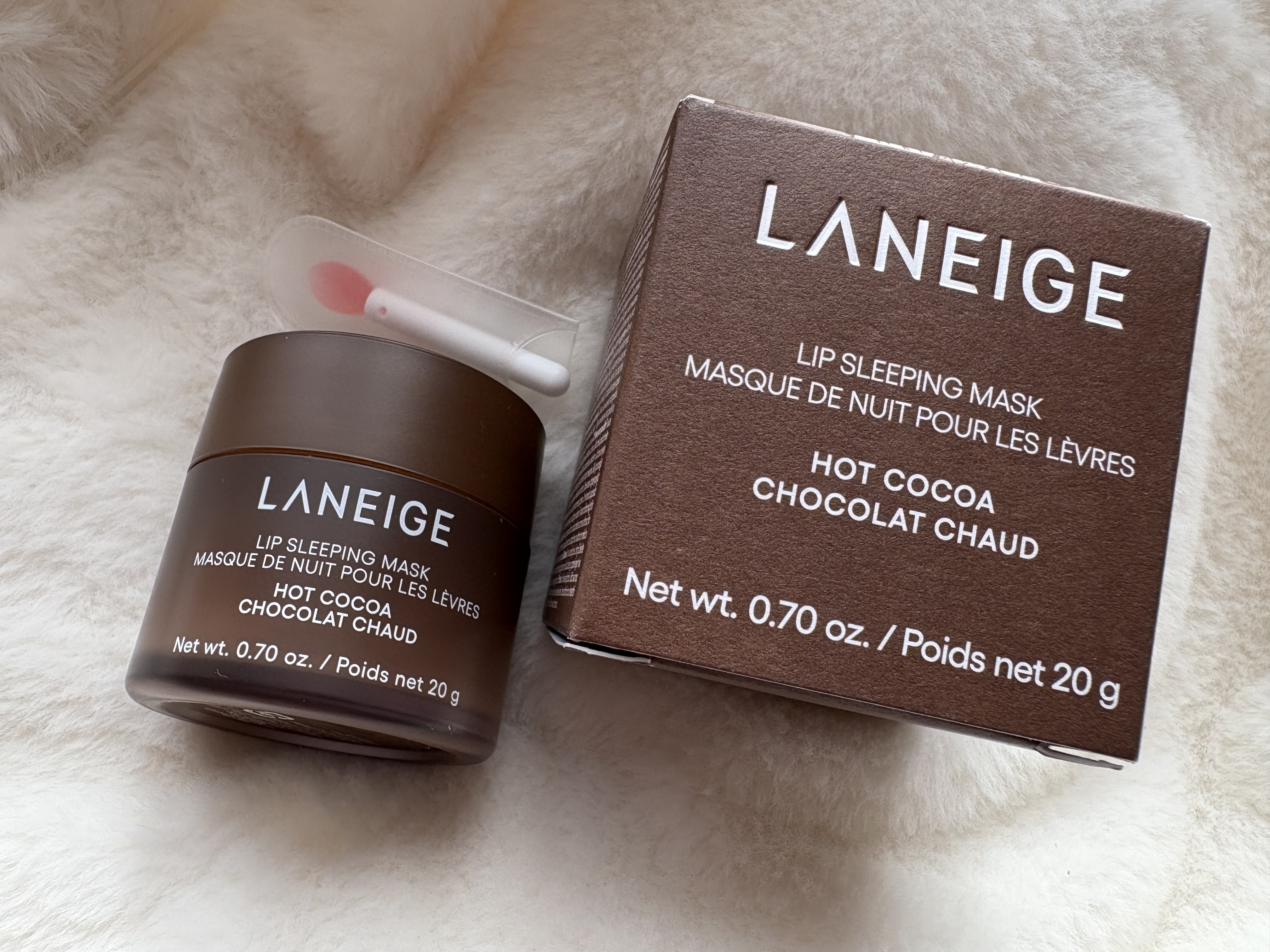 リップスリーピングマスク ホットココア/LANEIGE/リップバームを使ったクチコミ（2枚目）