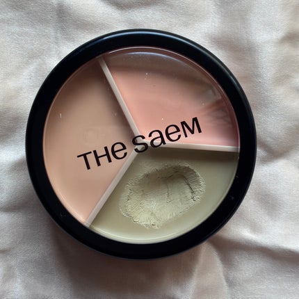 カバーパーフェクション トリプル ポット コンシーラー 01 コレクトベージュ/the SAEM/パレットコンシーラーの画像