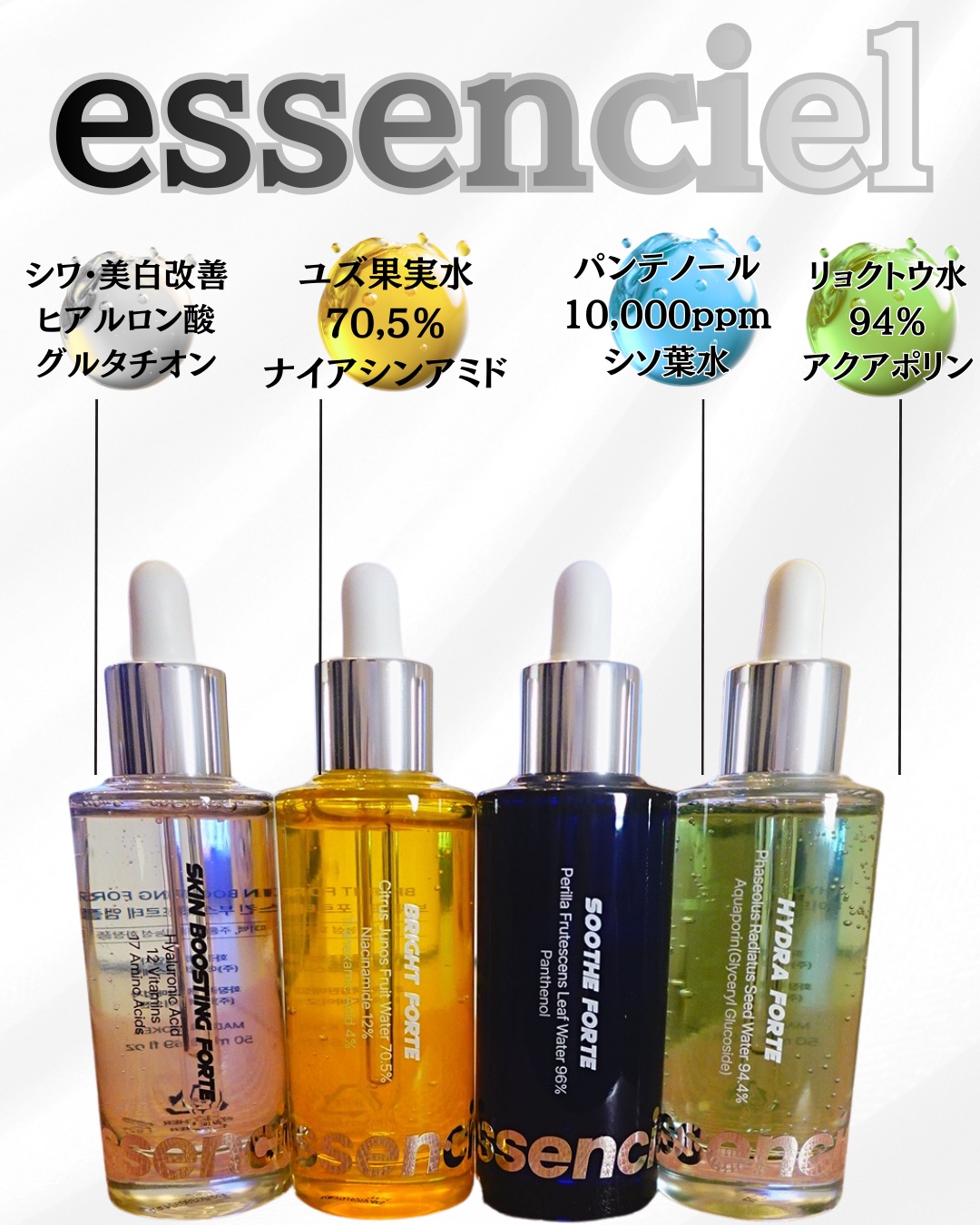 Bright Forte Ampoule/essenciel/美容液を使ったクチコミ（1枚目）