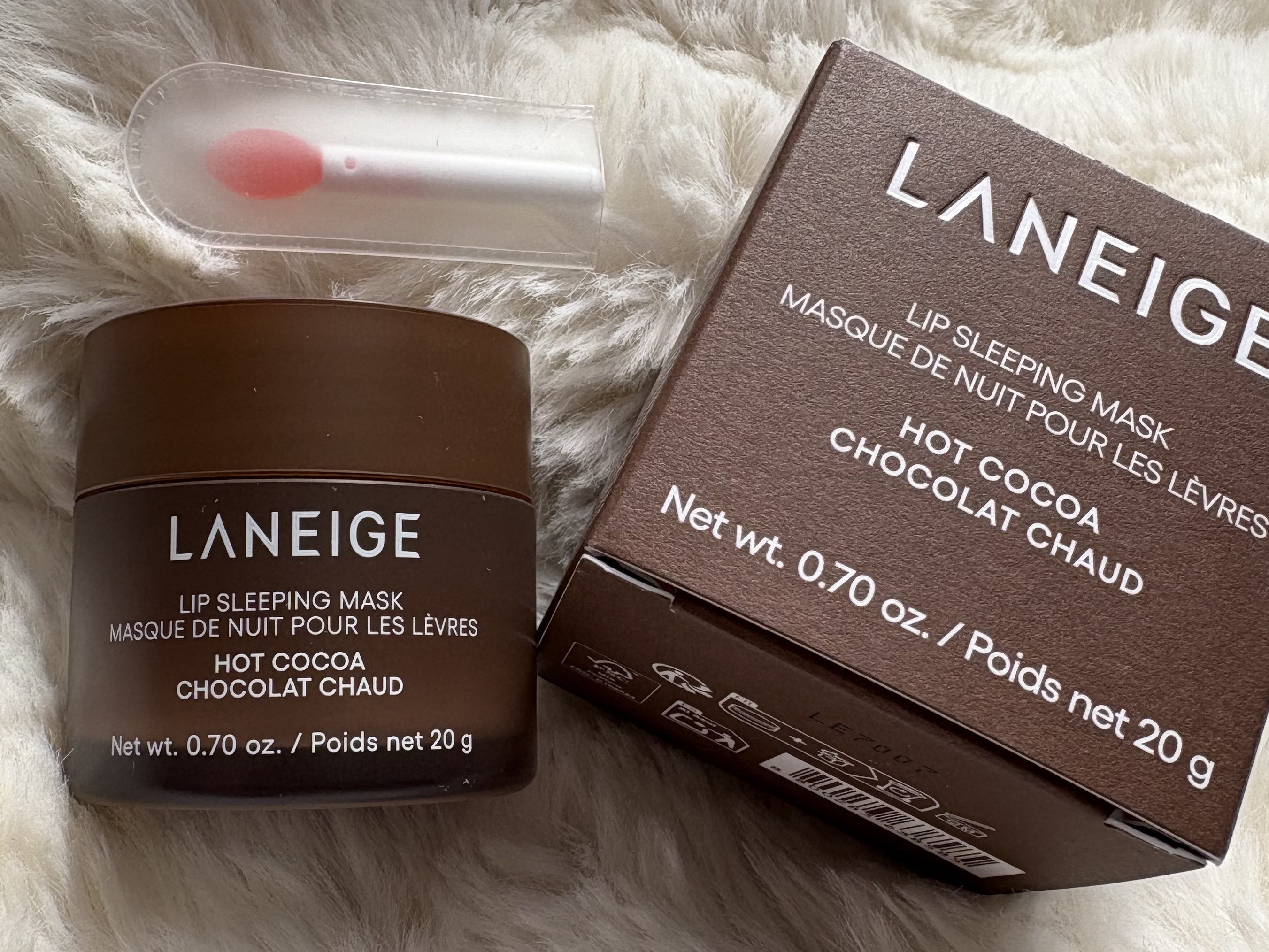 リップスリーピングマスク ホットココア/LANEIGE/リップバームを使ったクチコミ（1枚目）