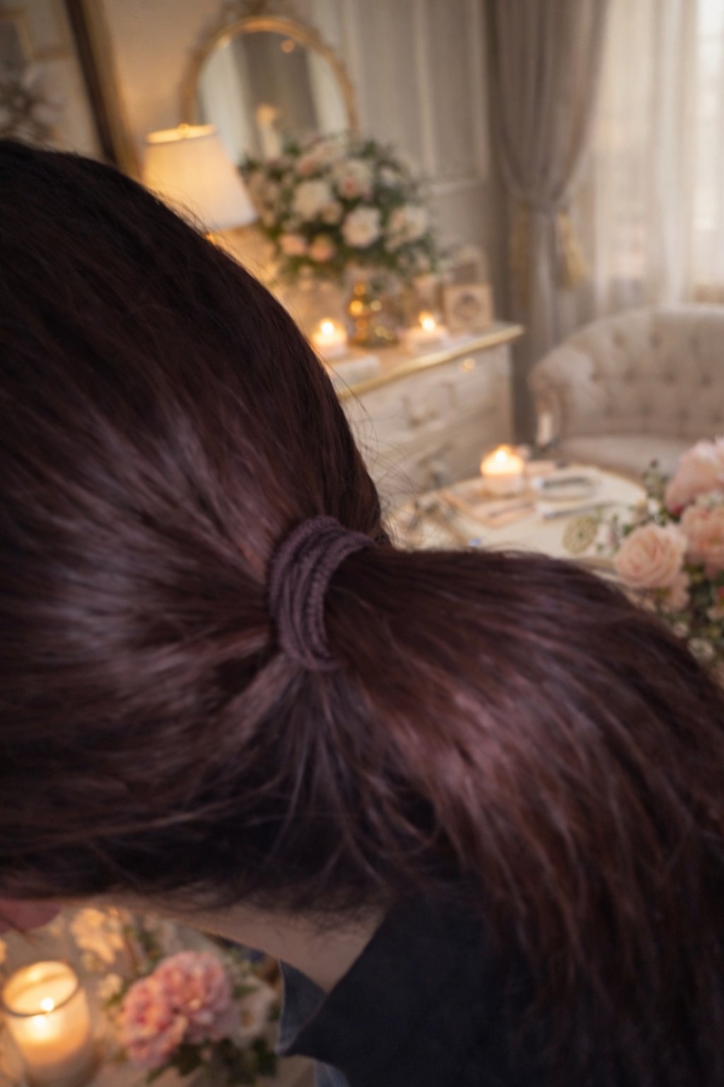 DAISO リングゴムのクチコミ「#DAISO　#リングゴム　#6PCS

家事する時はいつも結んでます😆
これやるからくせ毛に.....」（2枚目）