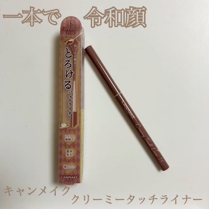 クリーミータッチライナー 15 カプチーノピンク/キャンメイク/ジェルアイライナーの画像