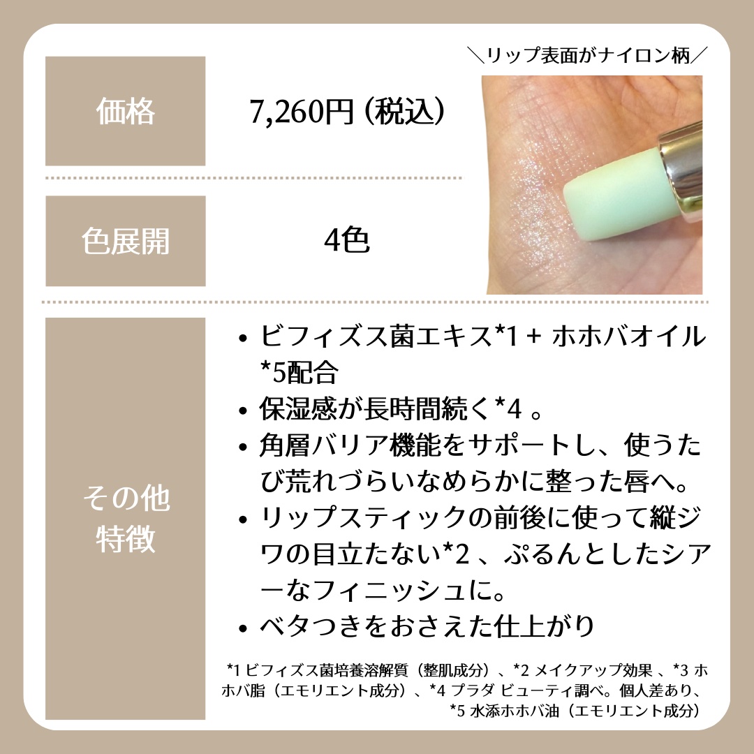 リップ バーム オプティマイジング ケア/PRADA BEAUTY/リップバームを使ったクチコミ（2枚目）