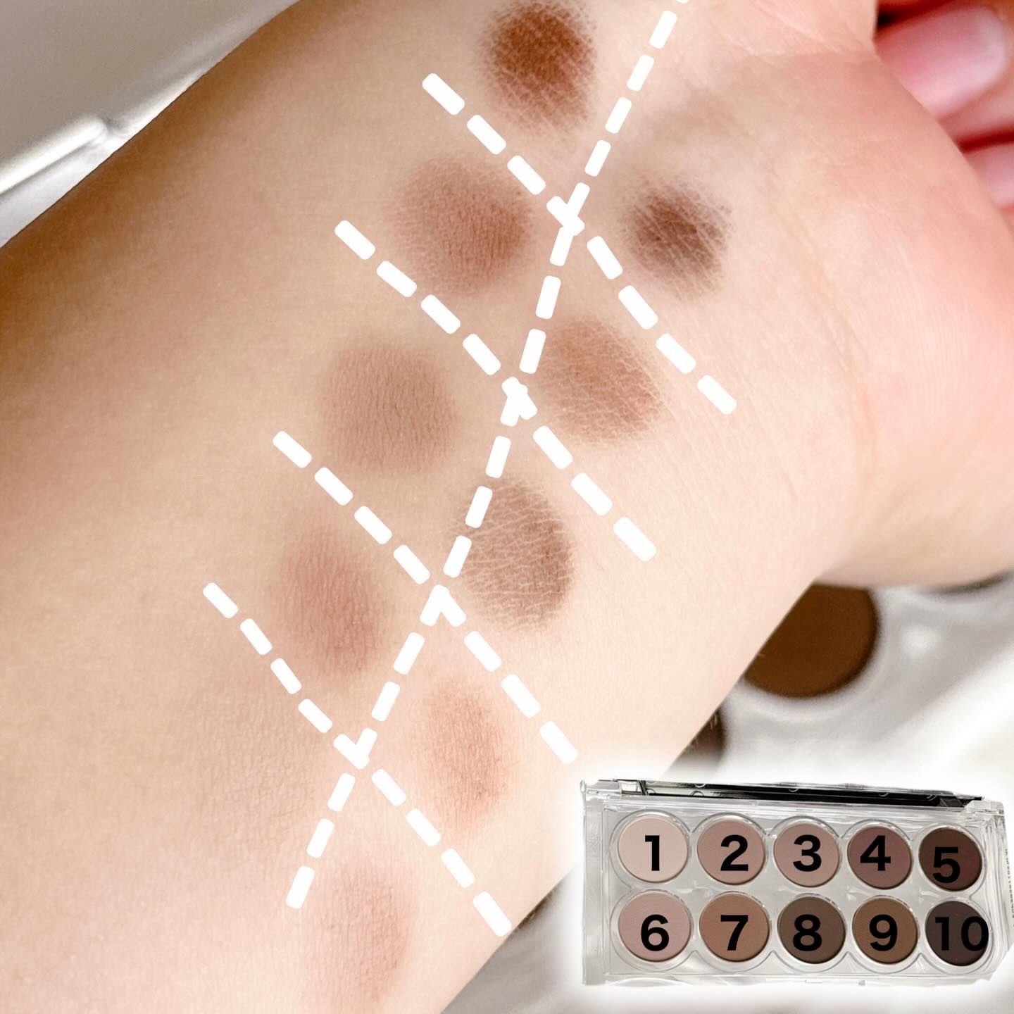 ライトオンアイズシャドウパレット/ルミル/アイシャドウパレットを使ったクチコミ（2枚目）