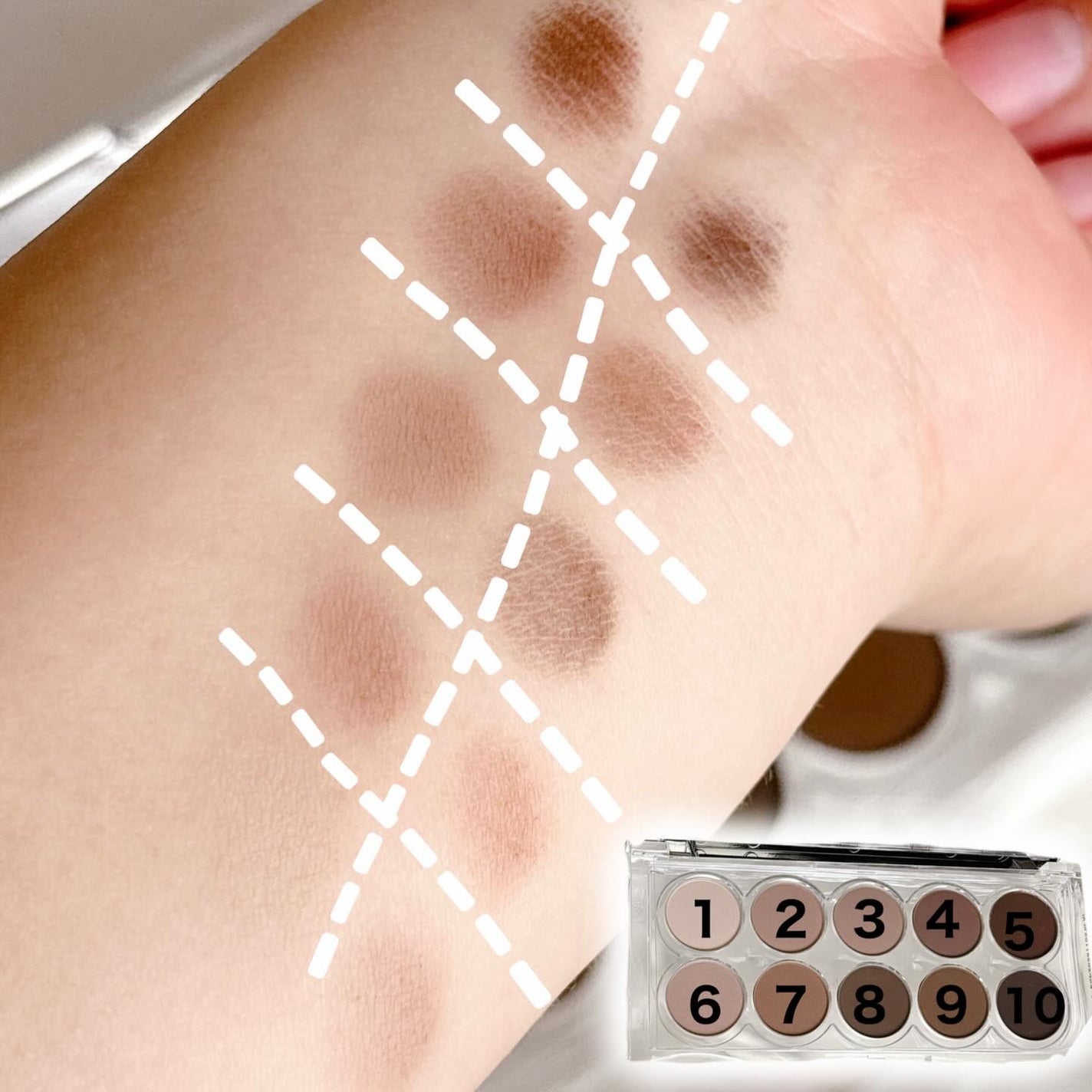 ライトオンアイズシャドウパレット/ルミル/アイシャドウパレットを使ったクチコミ(2枚目)