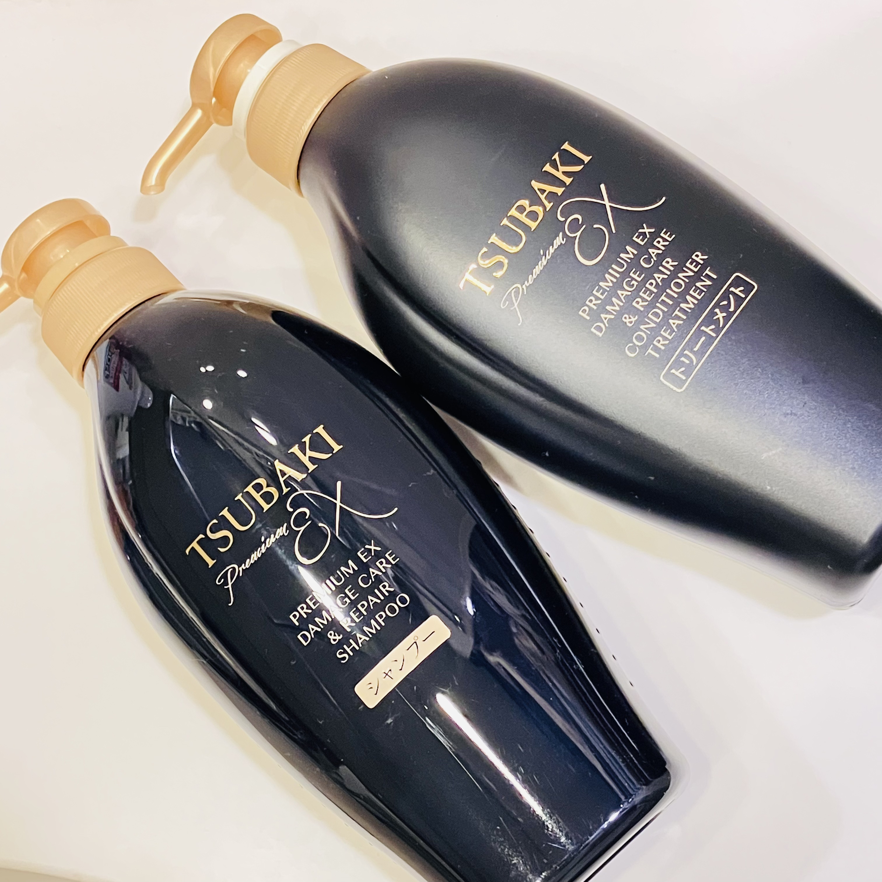 TSUBAKI プレミアムEX ダメージケア＆リペア シャンプー/コンディショナートリートメント/TSUBAKI/シャンプー・コンディショナーを使ったクチコミ（1枚目）