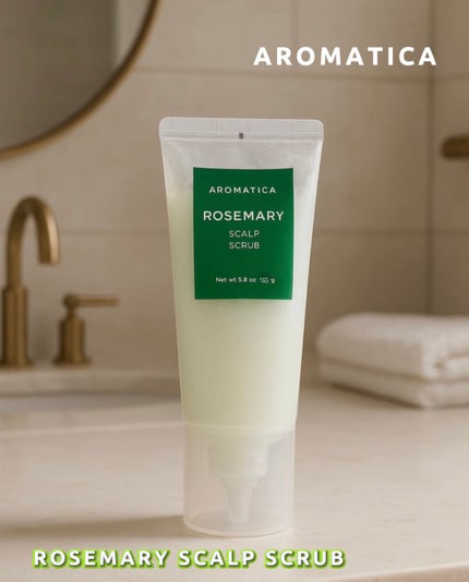 ローズマリー スカルプ スクラブ/AROMATICA/ヘッドスクラブを使ったクチコミ(1枚目)