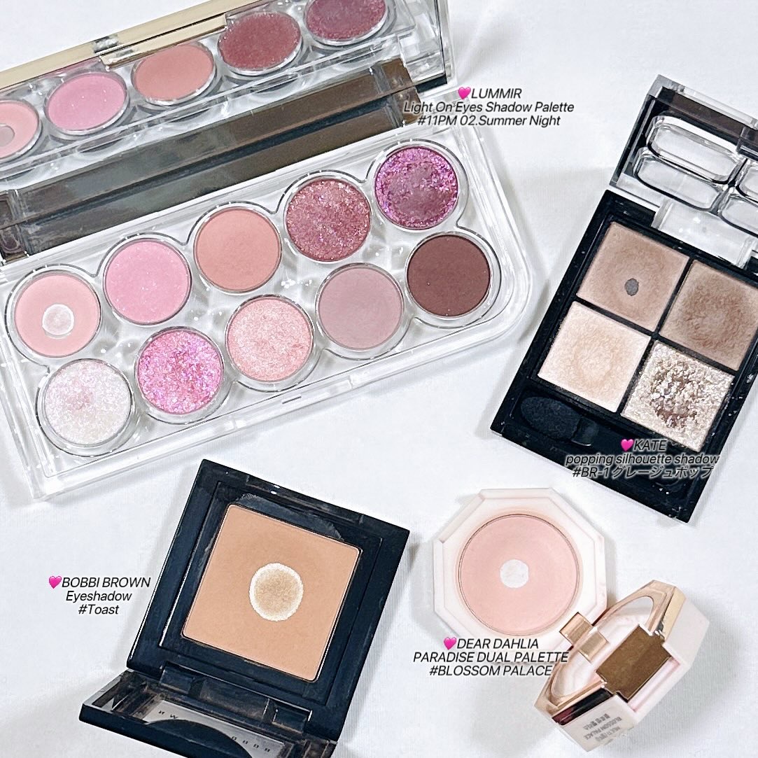 ブルーミング エディション パラダイス デュアル パレット ブラッシャー デュオ/DEAR DAHLIA/単色アイシャドウを使ったクチコミ（2枚目）
