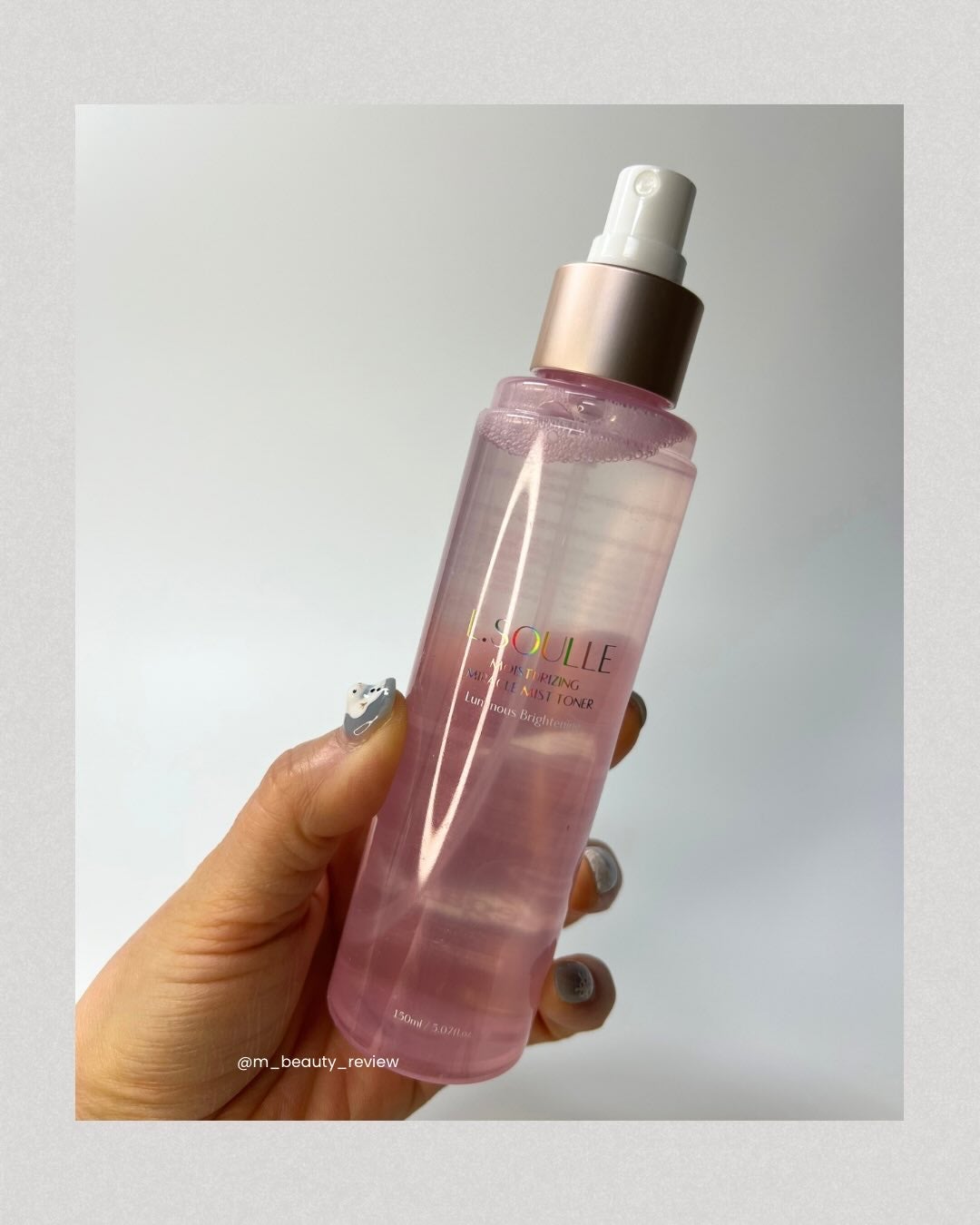 モイスチャライジング ミラクル ミストトナー/L.SOULLE/ミスト状化粧水を使ったクチコミ(4枚目)