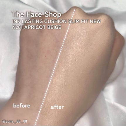 インクラスティングクッションファンデーション/THE FACE SHOP/クッションファンデーションを使ったクチコミ(5枚目)