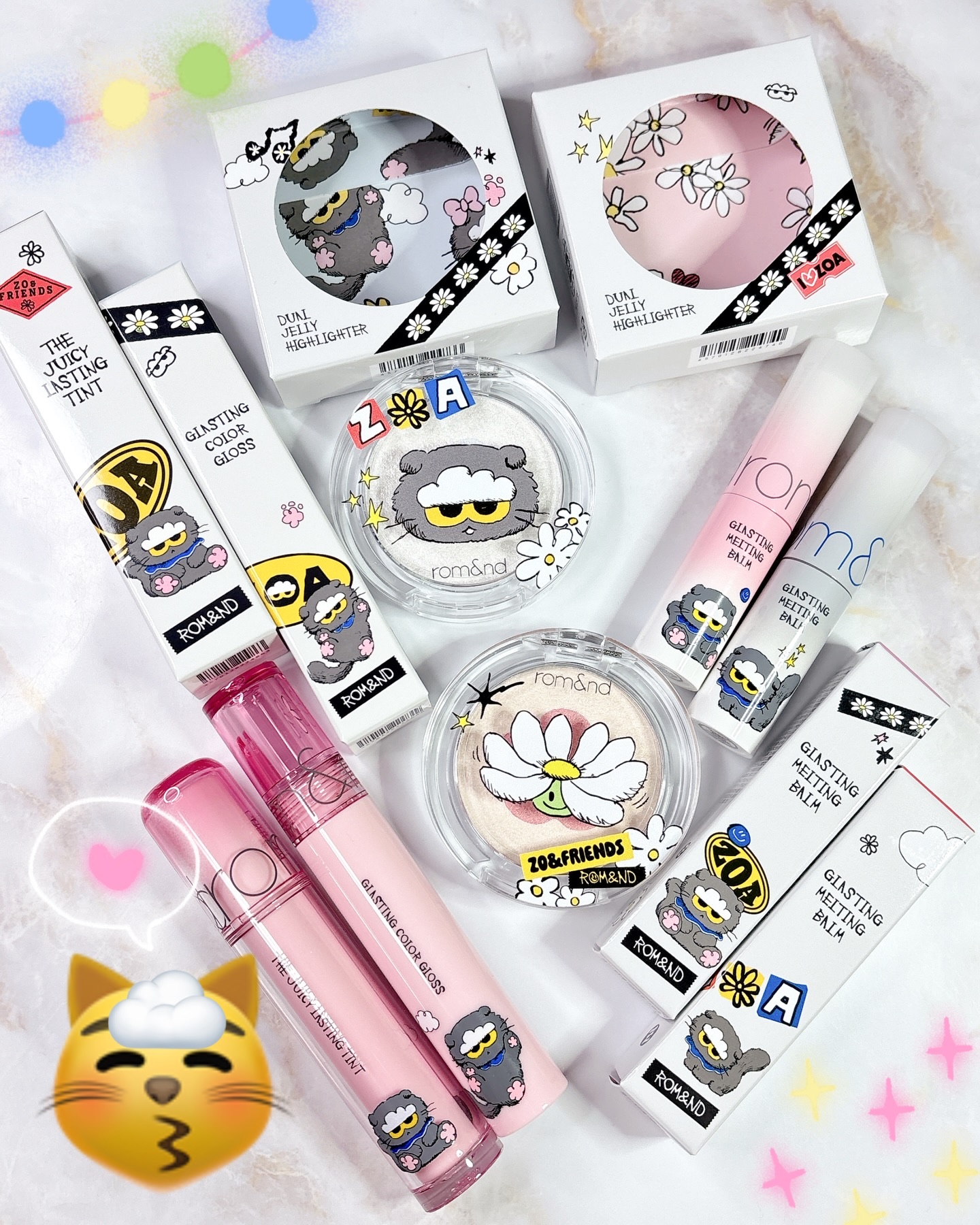 グラスティングメルティングバーム 20 デイジーゼリー（ステッカー付き）/rom&nd/リップバームを使ったクチコミ（1枚目）