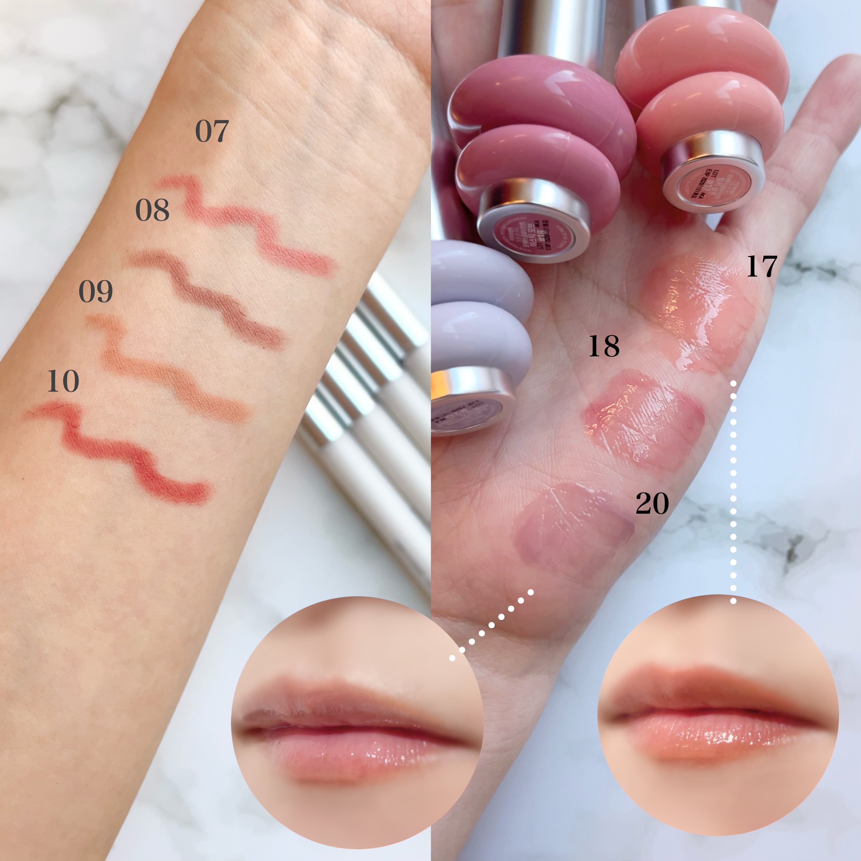 ドットオンムードワンウェイグロイティント/Heart Percent/リップティントを使ったクチコミ（3枚目）