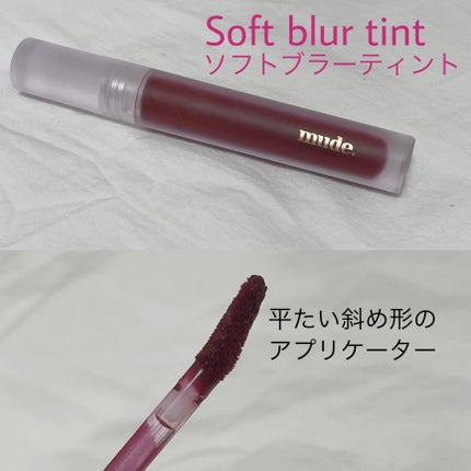 ソフトブラーティント/mude./リップティントを使ったクチコミ(2枚目)