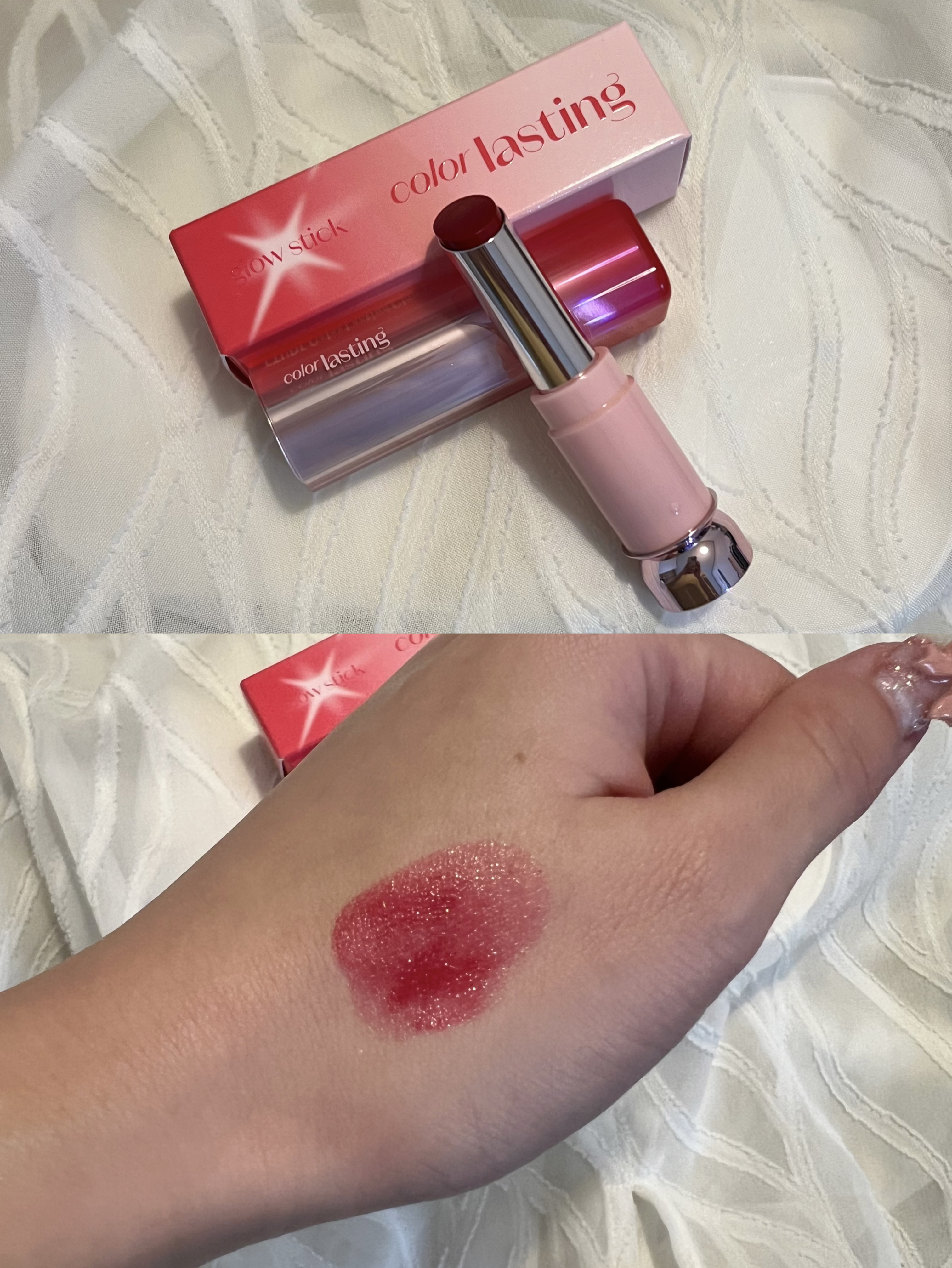 カラーラスティンググロウスティック/ETUDE/口紅を使ったクチコミ（3枚目）