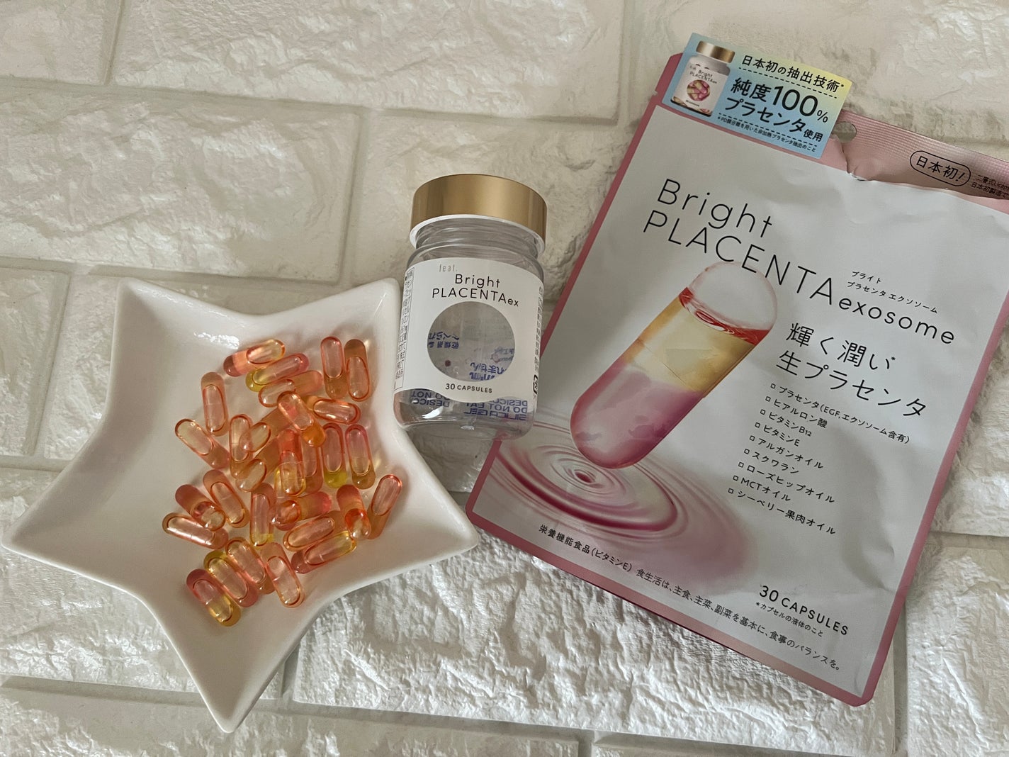 フィート ブライト プラセンタ エクソソーム【栄養機能食品 (ビタミンE)】/Feat./美容サプリメントを使ったクチコミ(1枚目)