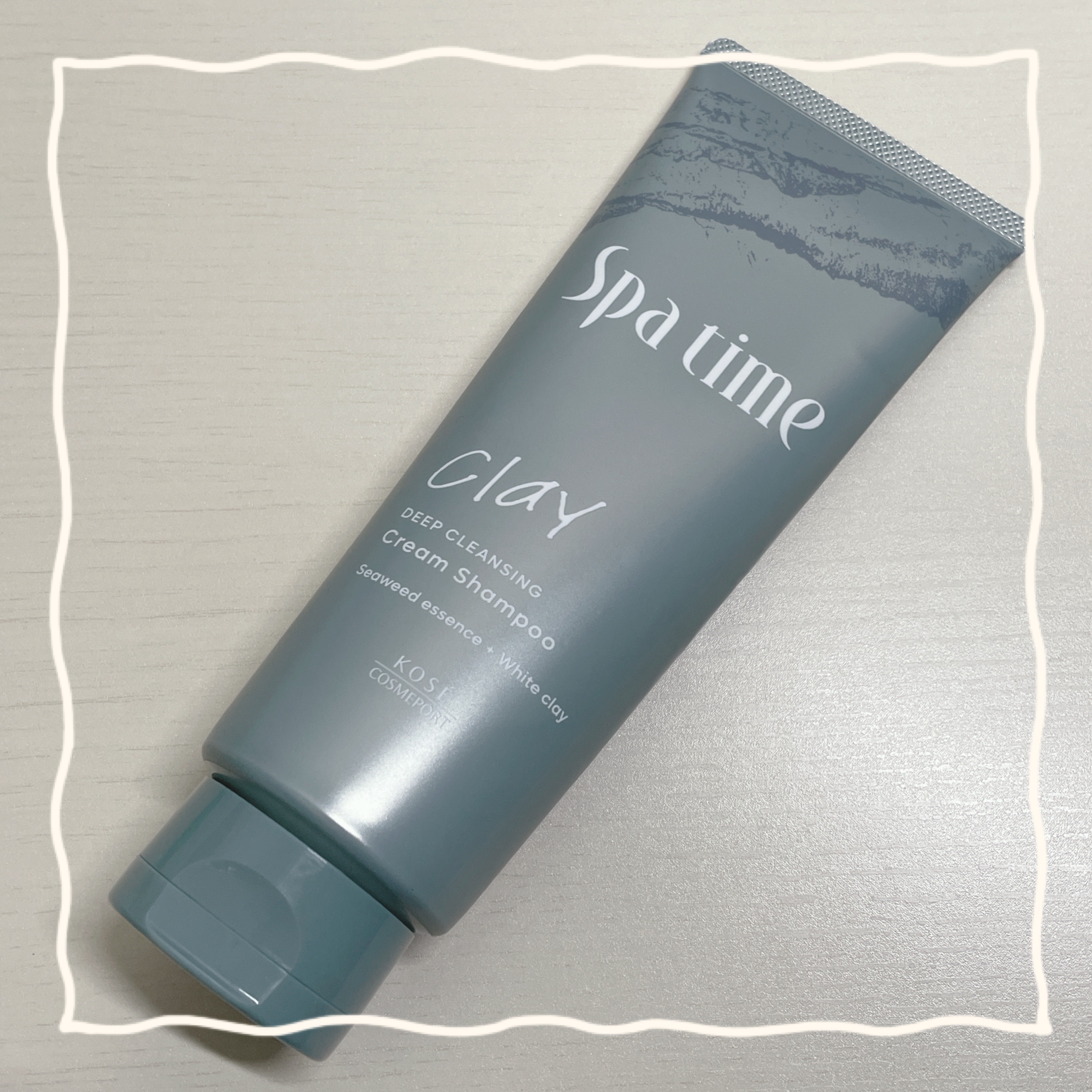 スパタイム クリームシャンプー （ディープクレンジング）/Spa time/市販シャンプーを使ったクチコミ（1枚目）