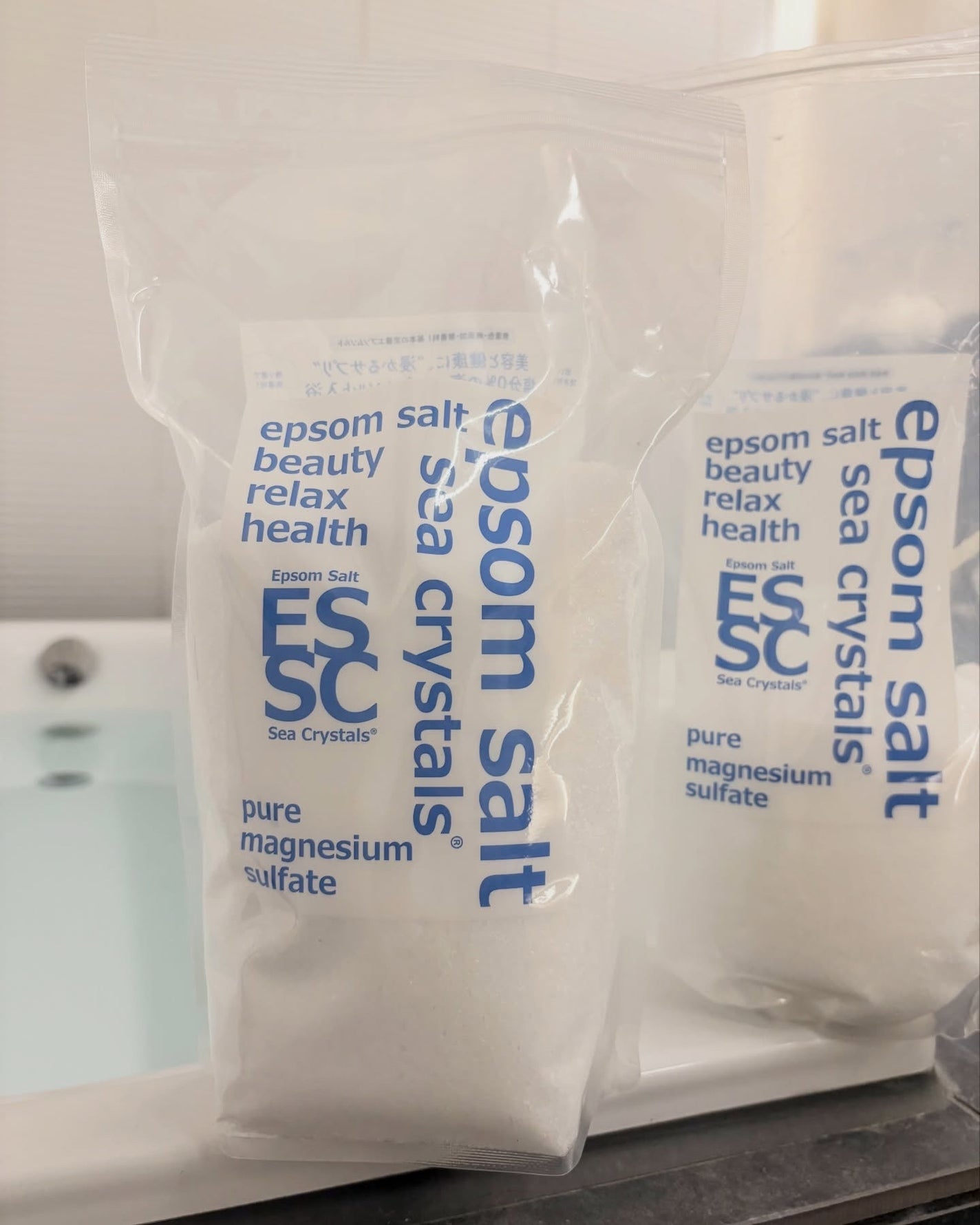 シークリスタルス エプソムソルト オリジナル/sea crystals/無機塩系入浴剤を使ったクチコミ(2枚目)