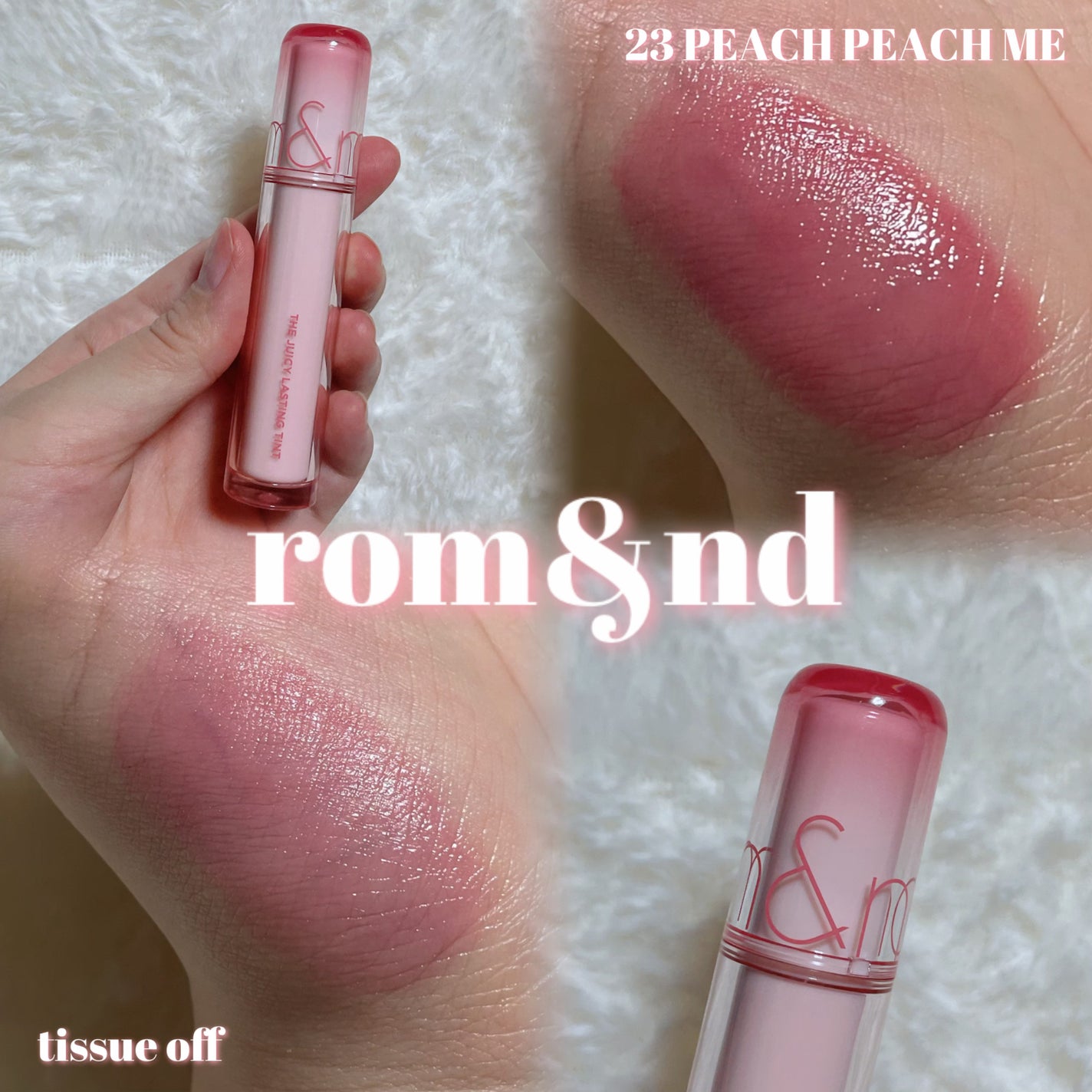 ザ ジューシーラスティングティント/rom&nd/リップティントを使ったクチコミ(1枚目)