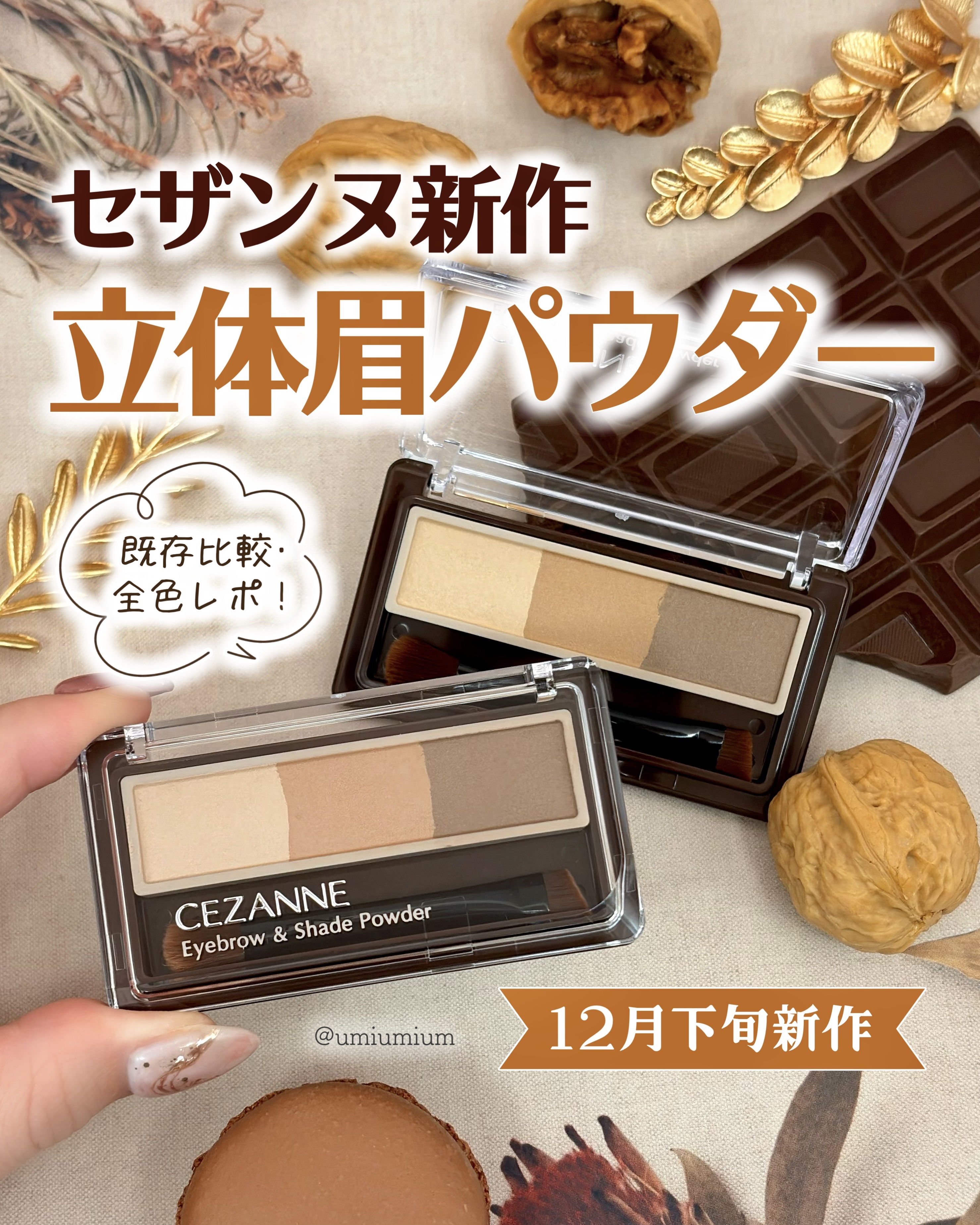 ノーズ＆アイブロウパウダー/CEZANNE/パウダーアイブロウを使ったクチコミ（1枚目）