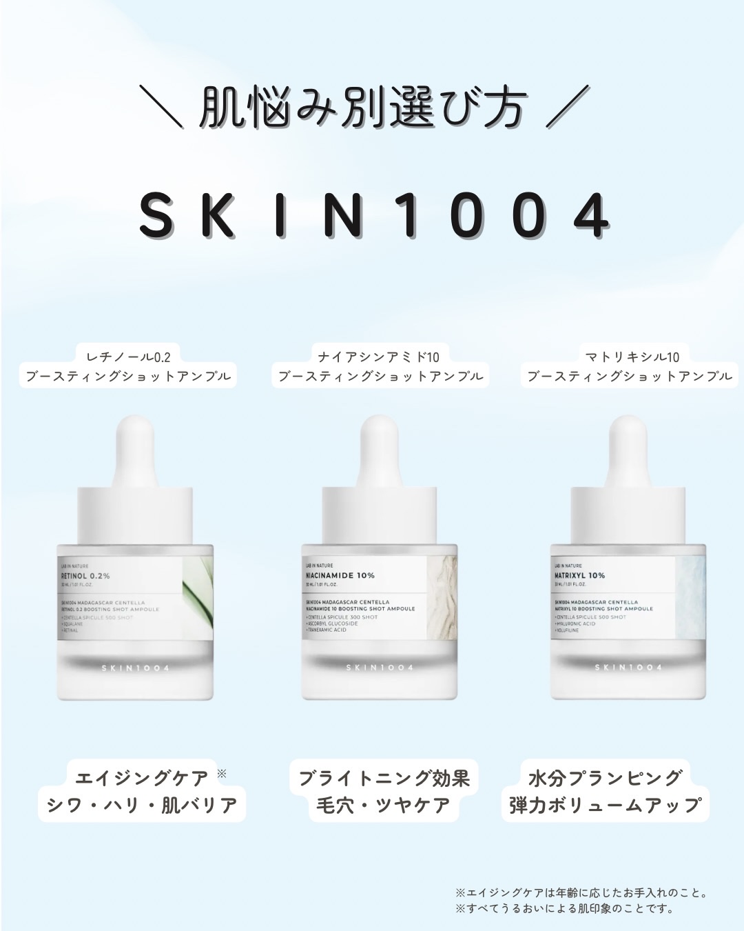レチノール 0.2 ブースティングショット アンプル/SKIN1004/美容液を使ったクチコミ（1枚目）