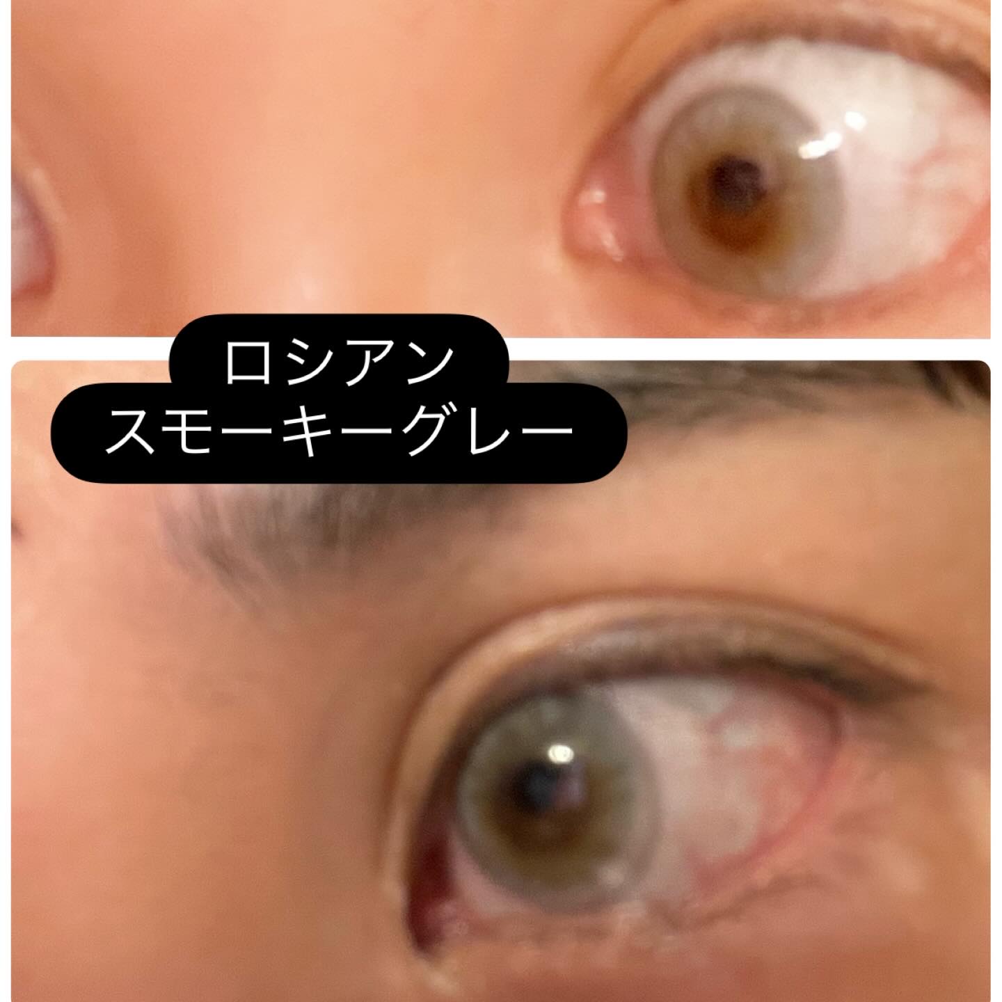 ロシアンスモーキー/OLENS/カラーコンタクトレンズを使ったクチコミ（3枚目）