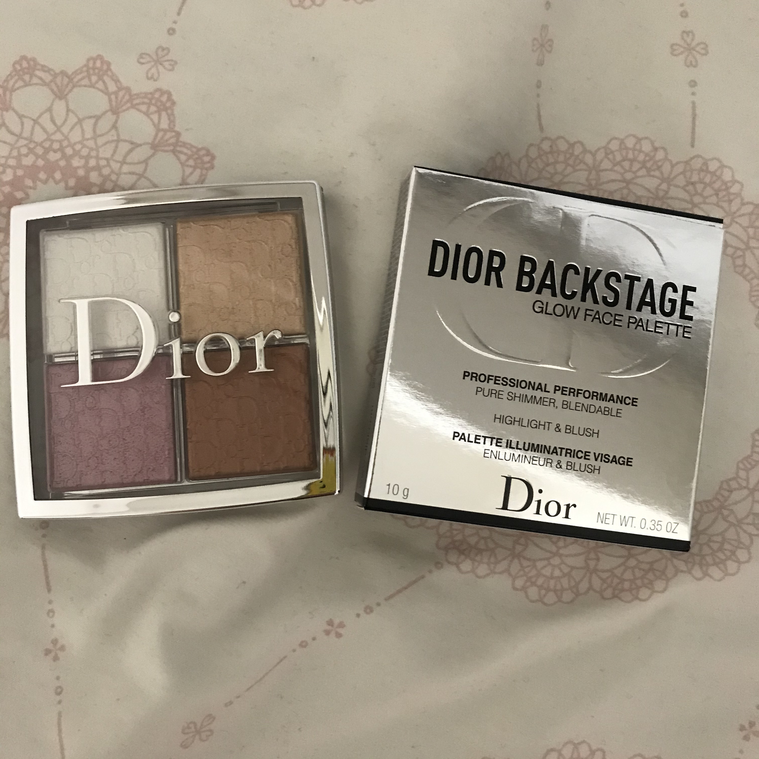 【旧】ディオール バックステージ フェイス グロウ パレット/Dior/ハイライトを使ったクチコミ（1枚目）