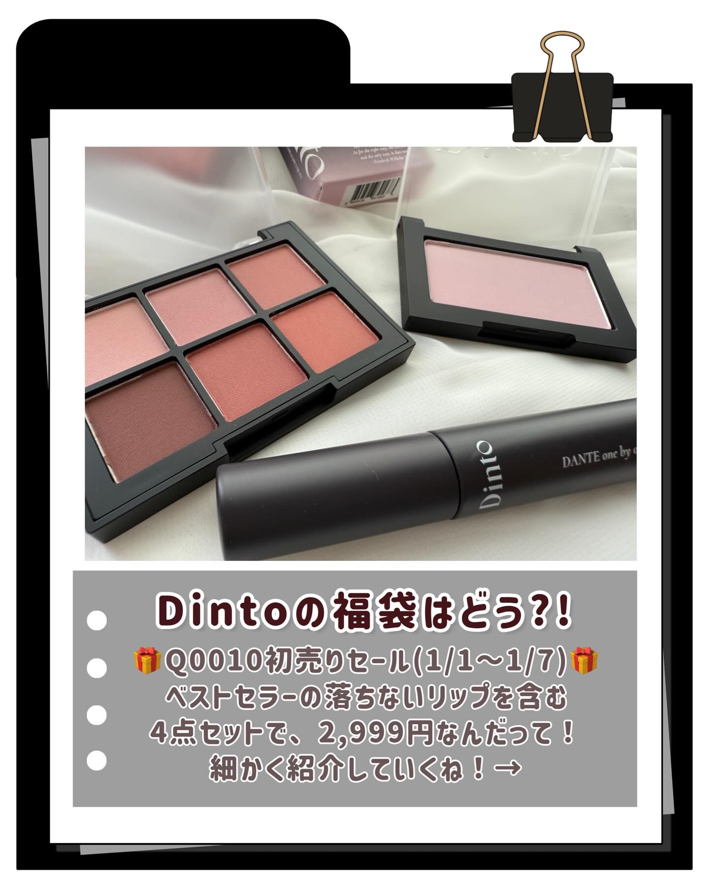 ブラーフィニシュシャドウパレット/Dinto/アイシャドウパレットを使ったクチコミ（2枚目）