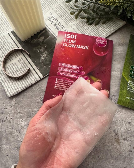 プラムグローマスク/ISOI/シートマスク・パックを使ったクチコミ(5枚目)