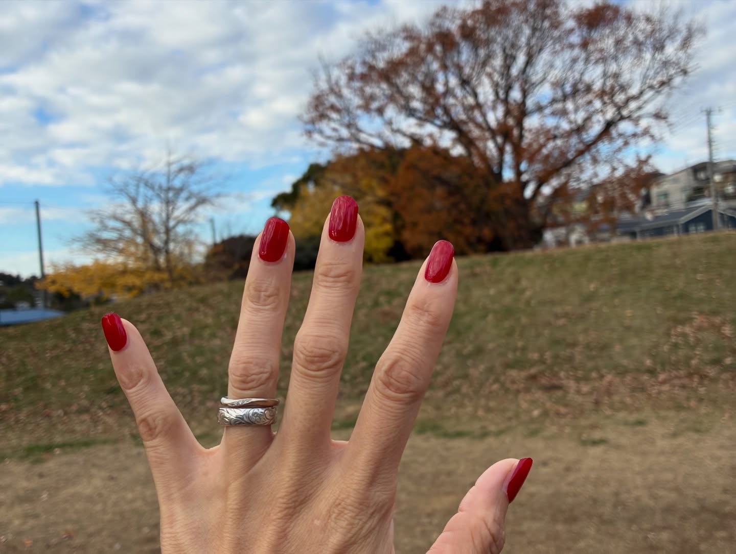 セミキュアジェルネイル（ハンド）/ohora/ネイルシールを使ったクチコミ（3枚目）