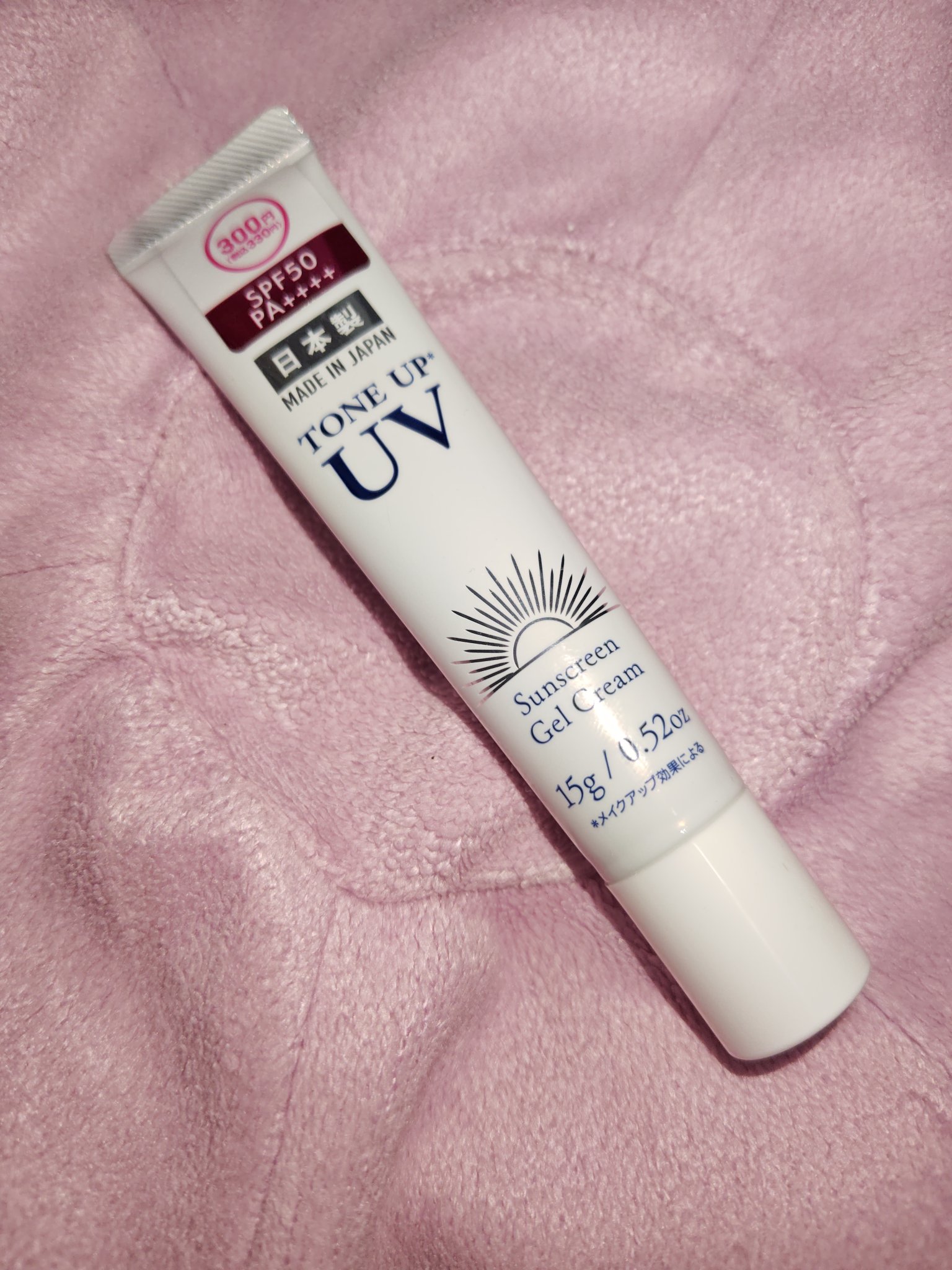 日焼け止めジェル　トーンアップ　D/DAISO/日焼け止めジェルを使ったクチコミ（1枚目）