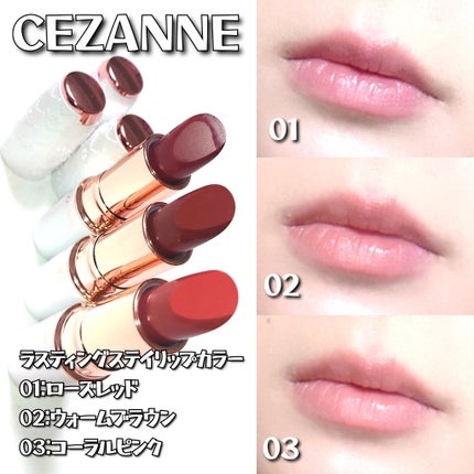 ラスティングステイリップカラー/CEZANNE/口紅・グロス・リップライナー・リップケアを使ったクチコミ(5枚目)